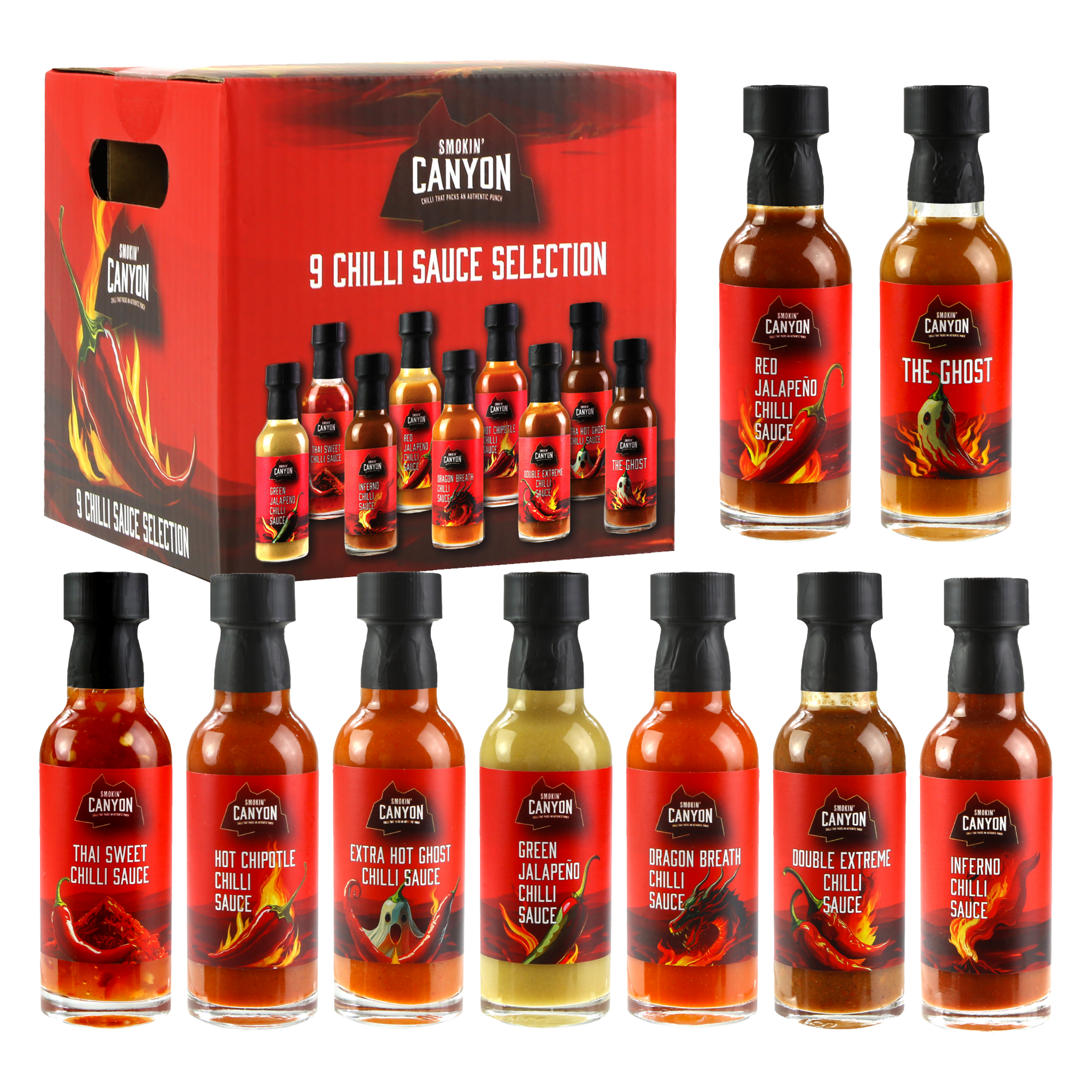 9 Hot Sauce Selection Gift Set