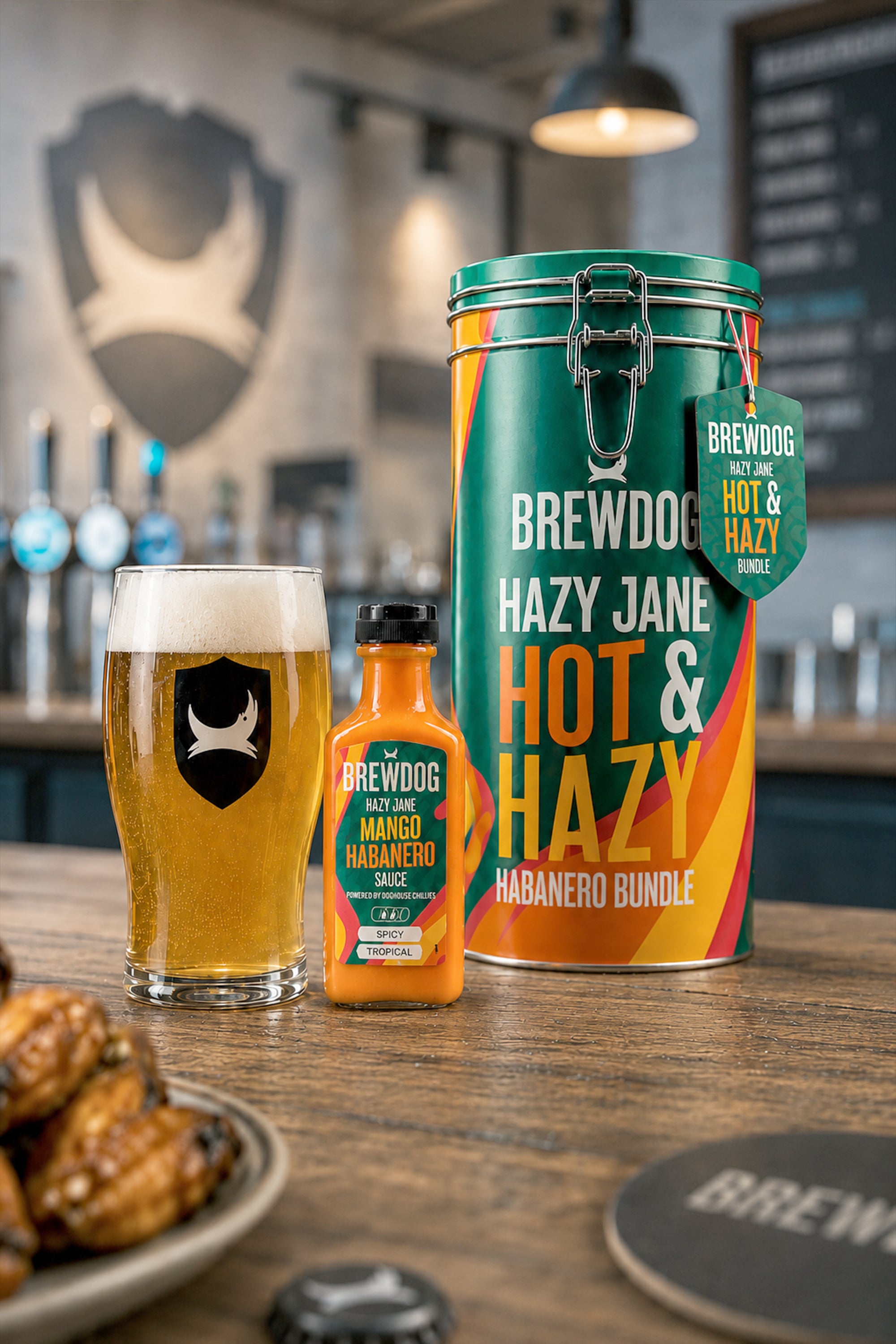 BrewDog 'Hot and Hazy' Habanero Pint Glass Gift Set