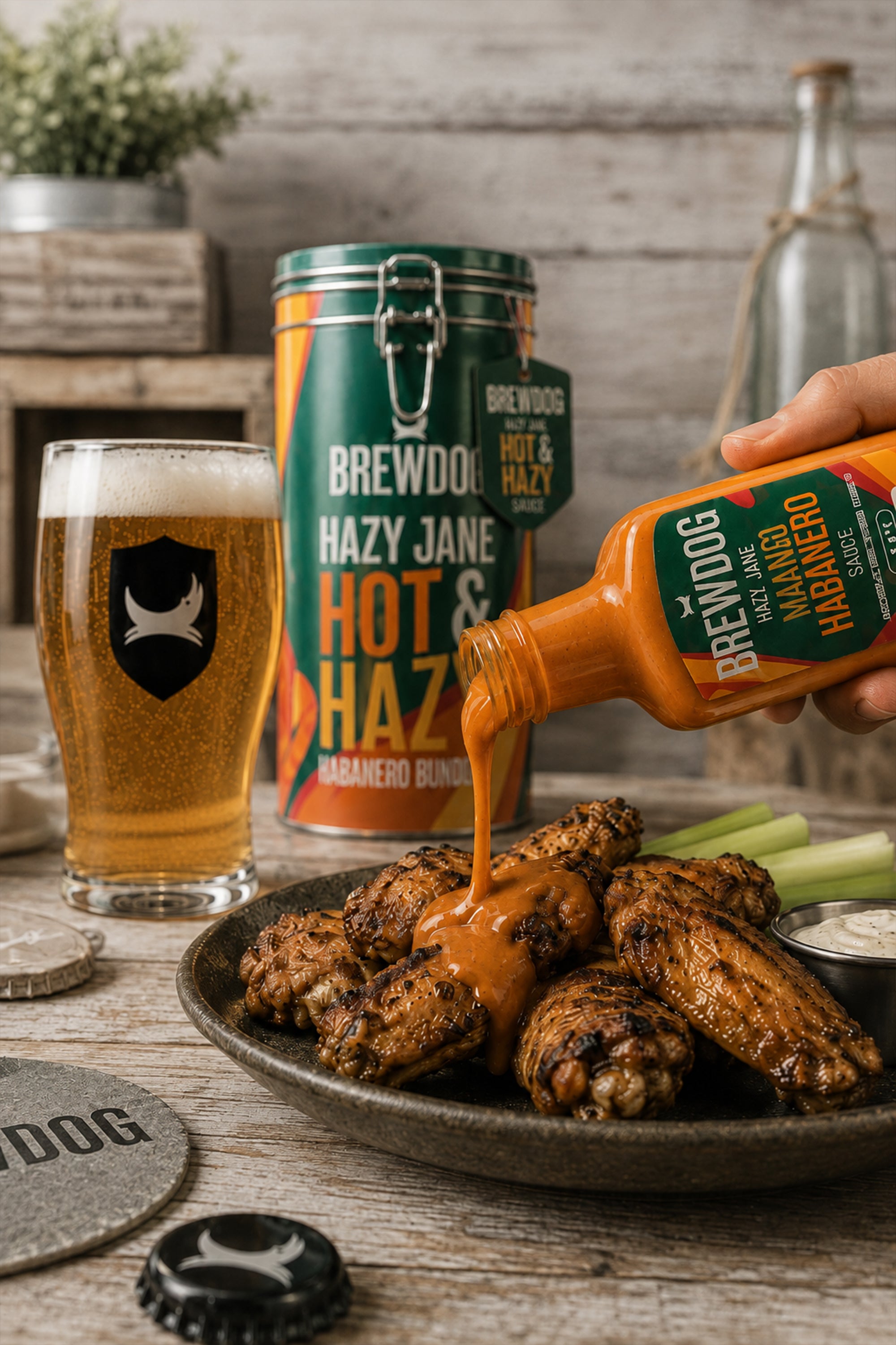 BrewDog 'Hot and Hazy' Habanero Pint Glass Gift Set