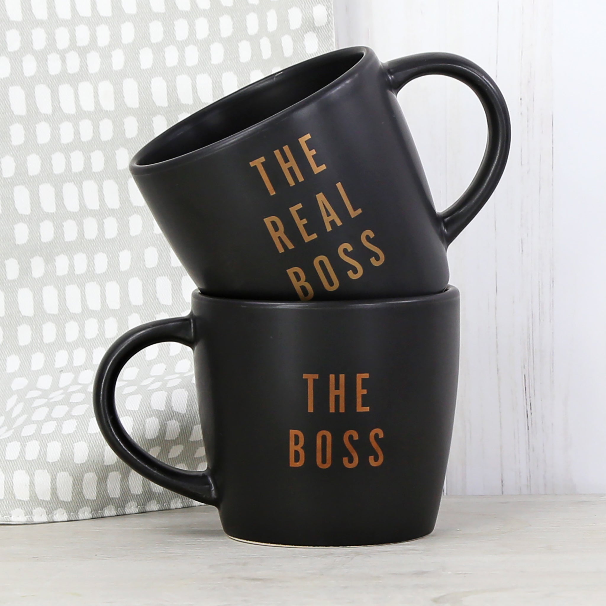 The Boss and The Real Boss Mug Duo Gift Set