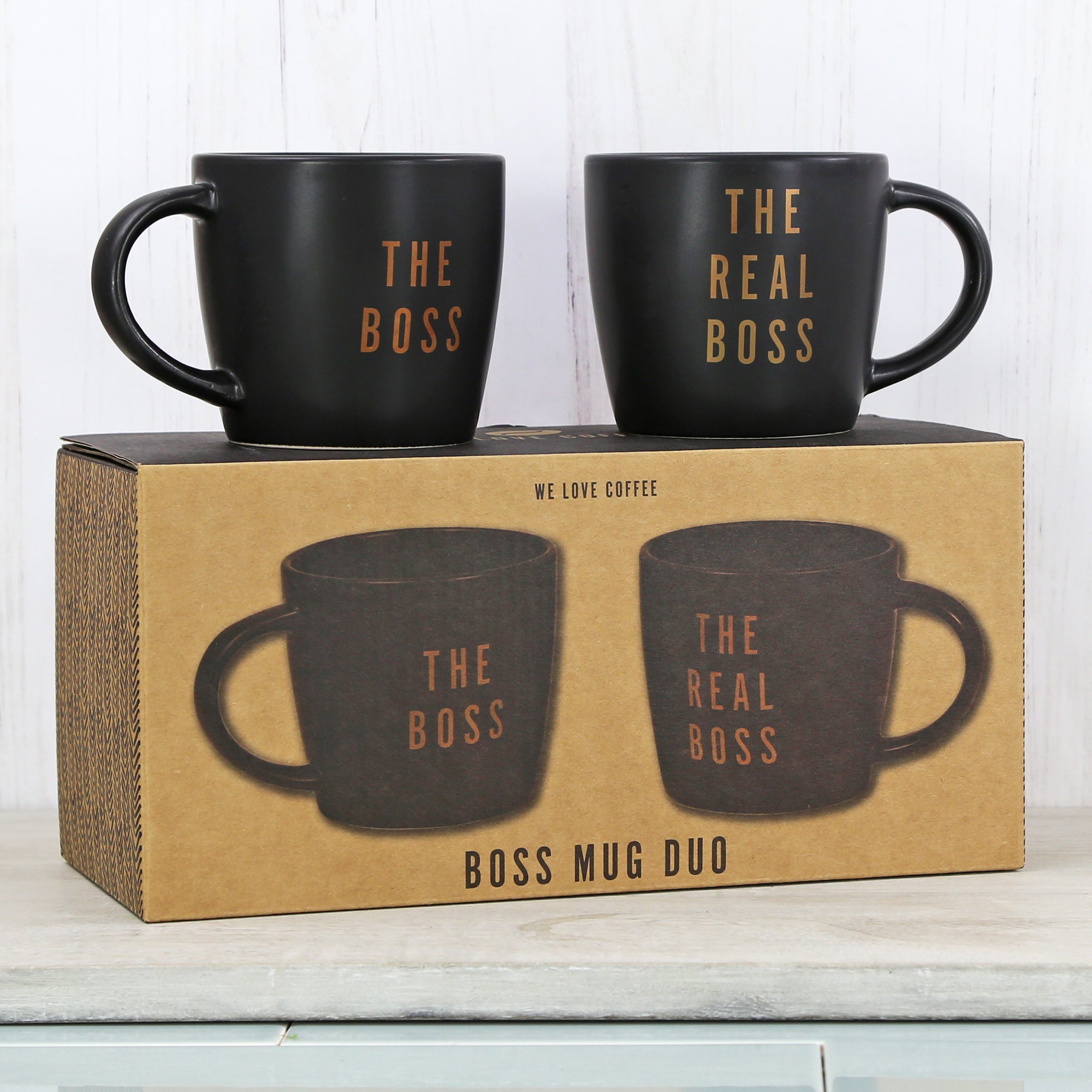 The Boss and The Real Boss Mug Duo Gift Set