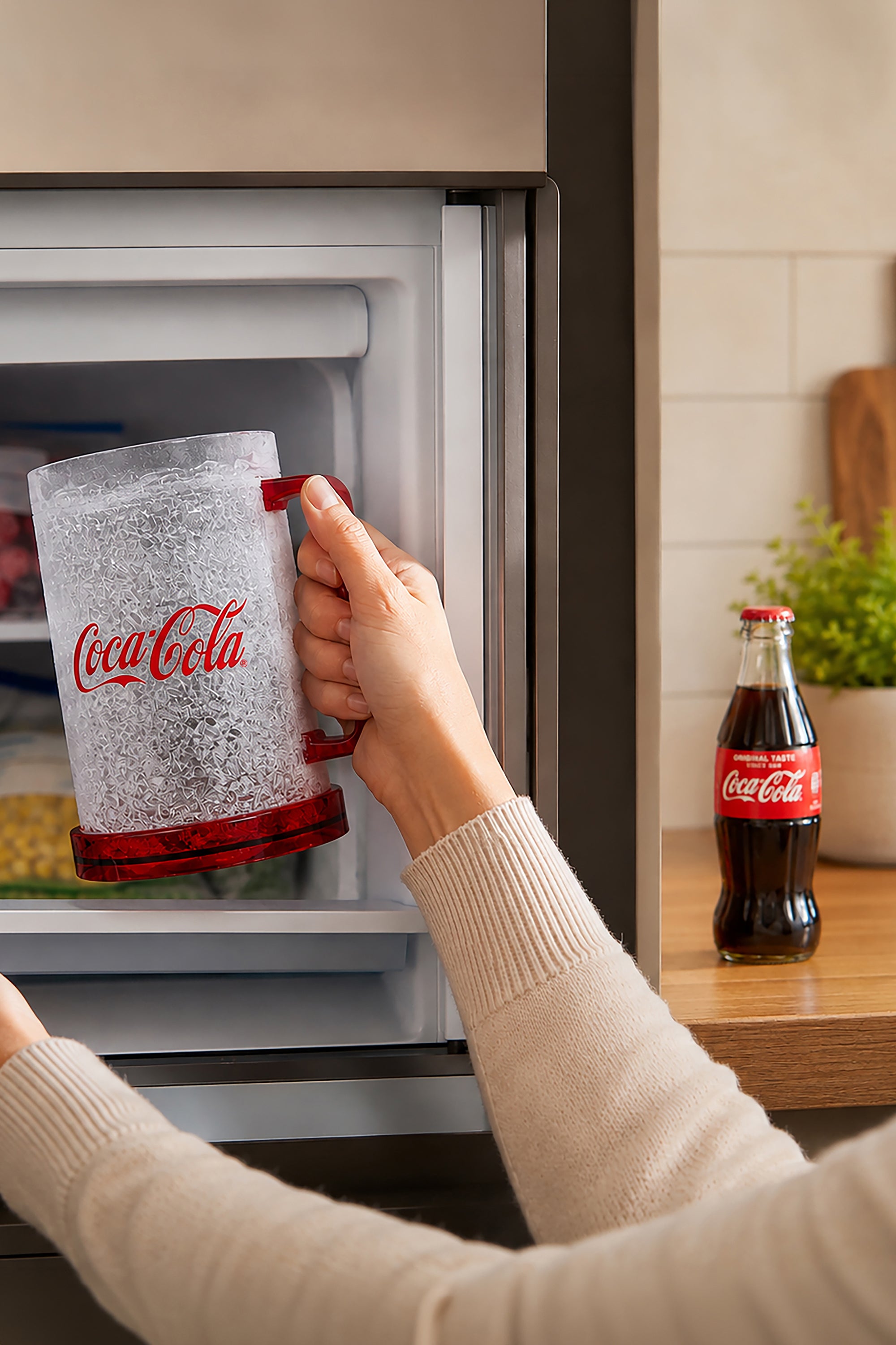Coca-Cola Chiller Mug and Coke Bottle Gift Set
