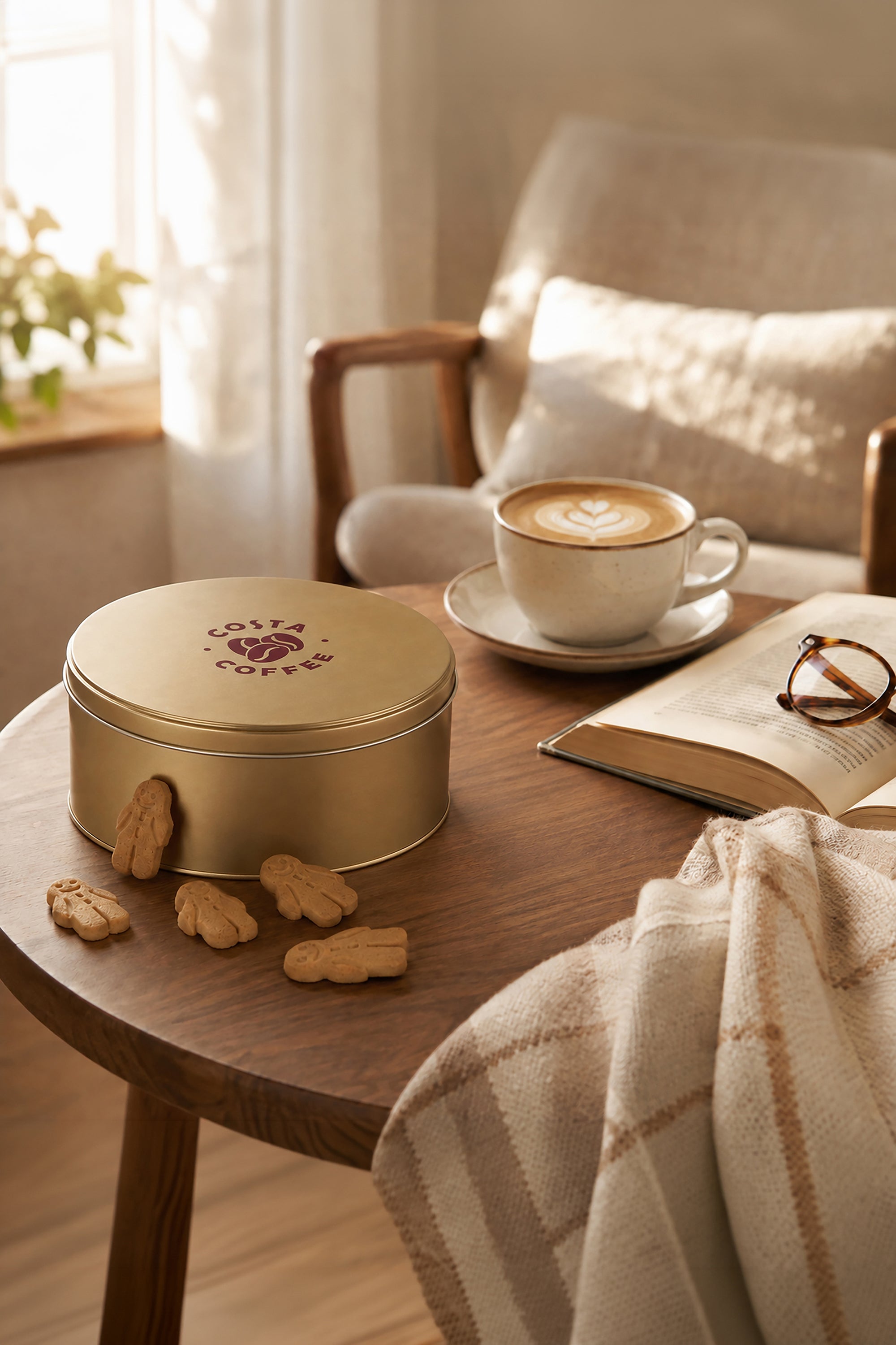 Costa Coffee Gingerbread Mini Biscuit Gift Tin 300g