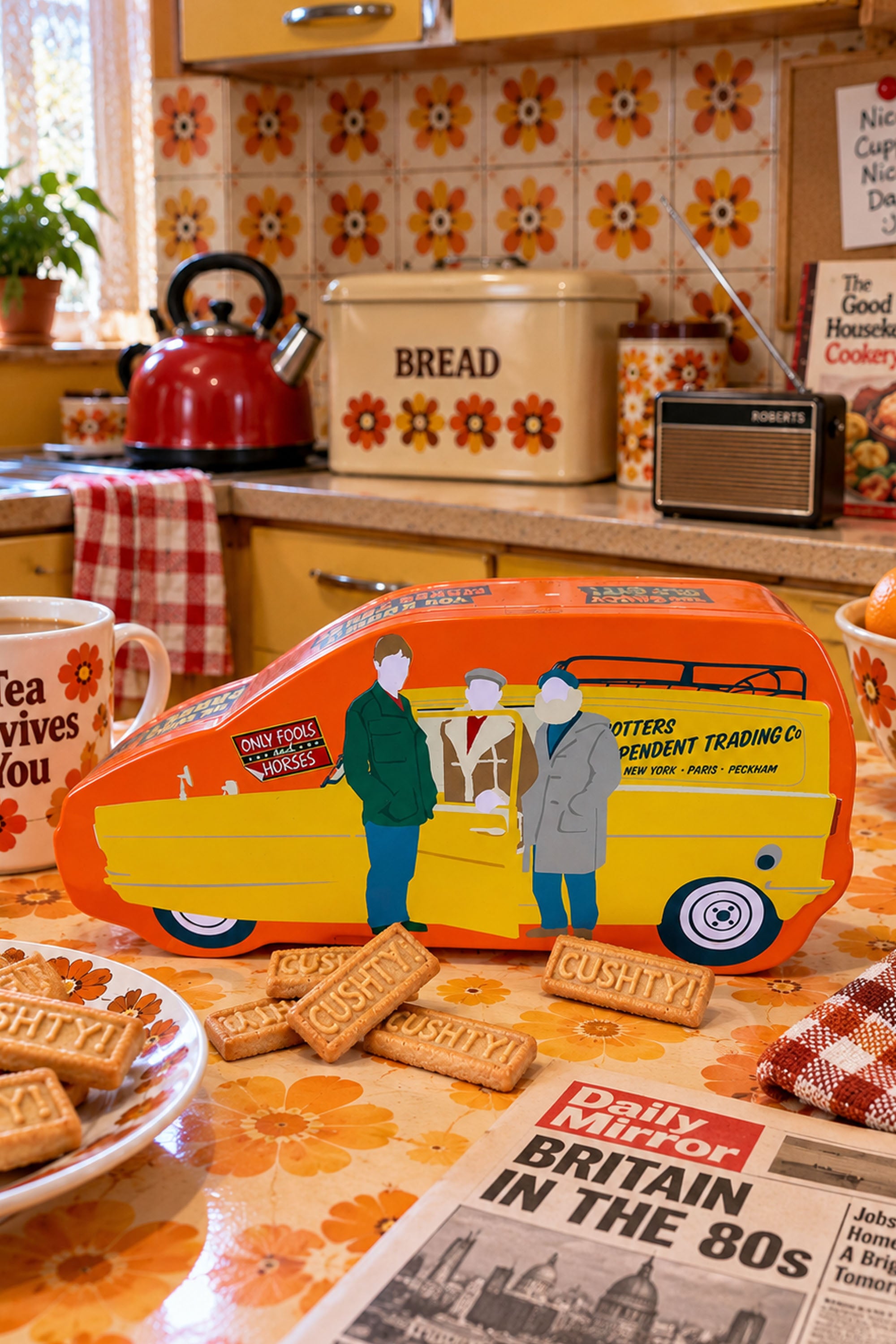Only Fools and Horses 'Cushty' Van Biscuit Tin