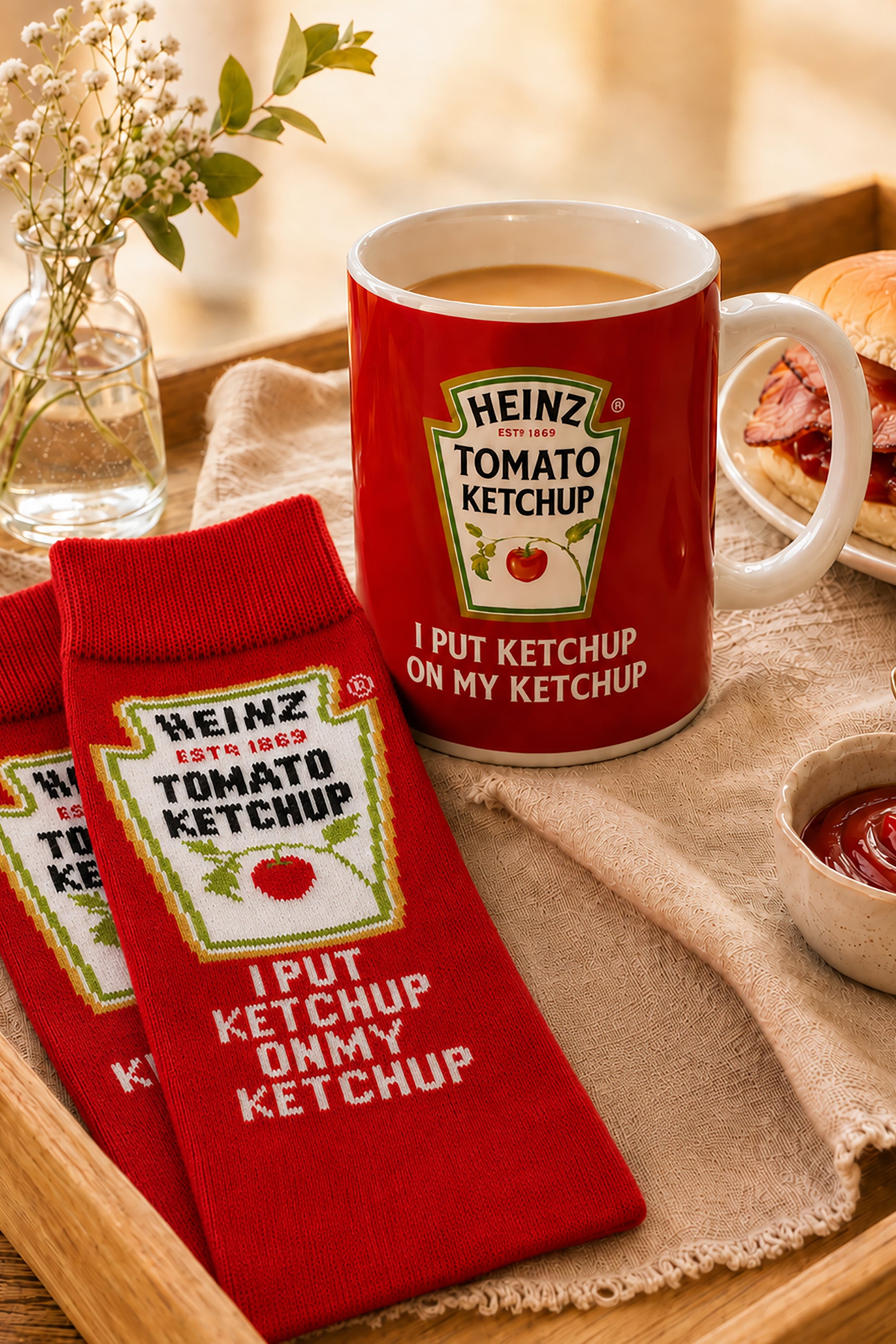 Heinz Tomato Ketchup Mug and Socks Gift Set