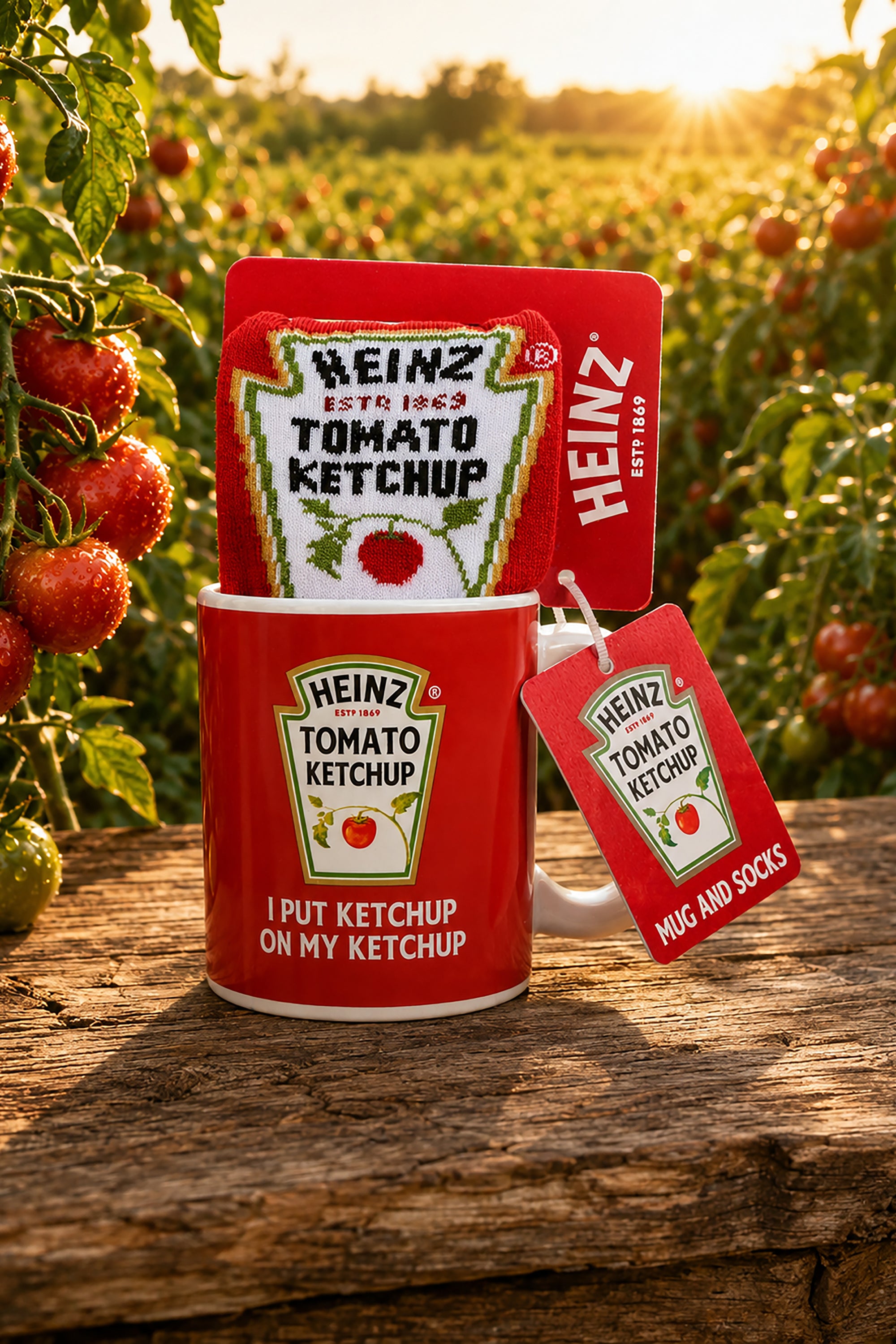 Heinz Tomato Ketchup Mug and Socks Gift Set