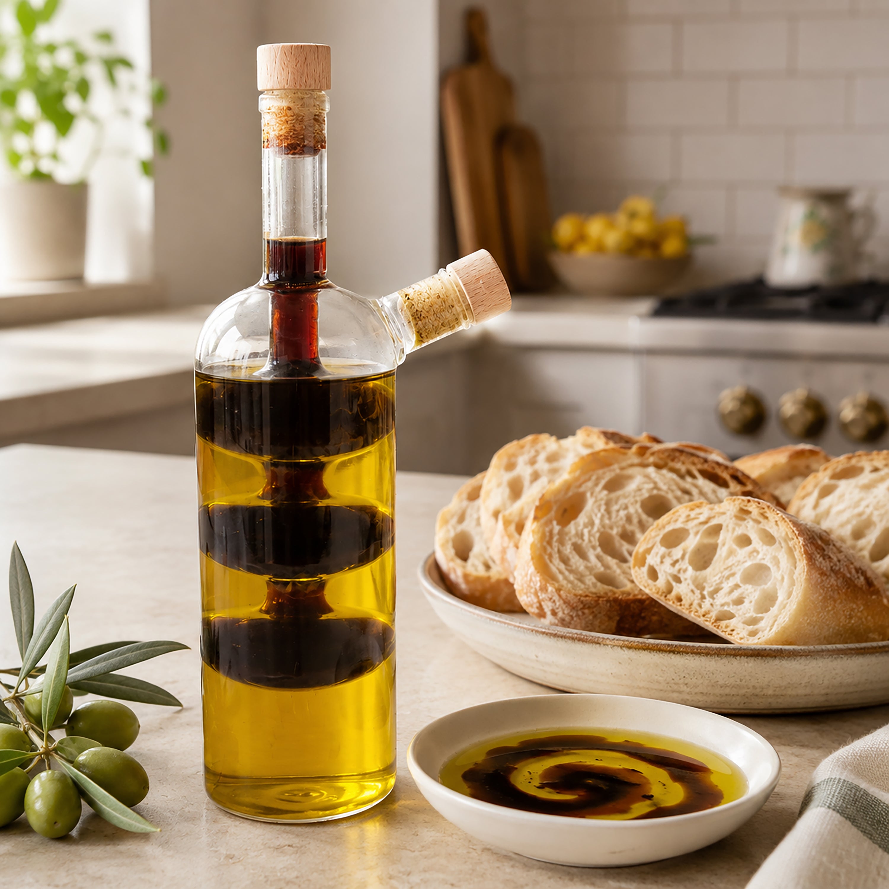 La Cucina Italian Olive Oil and Balsamic Vinegar Drizzler