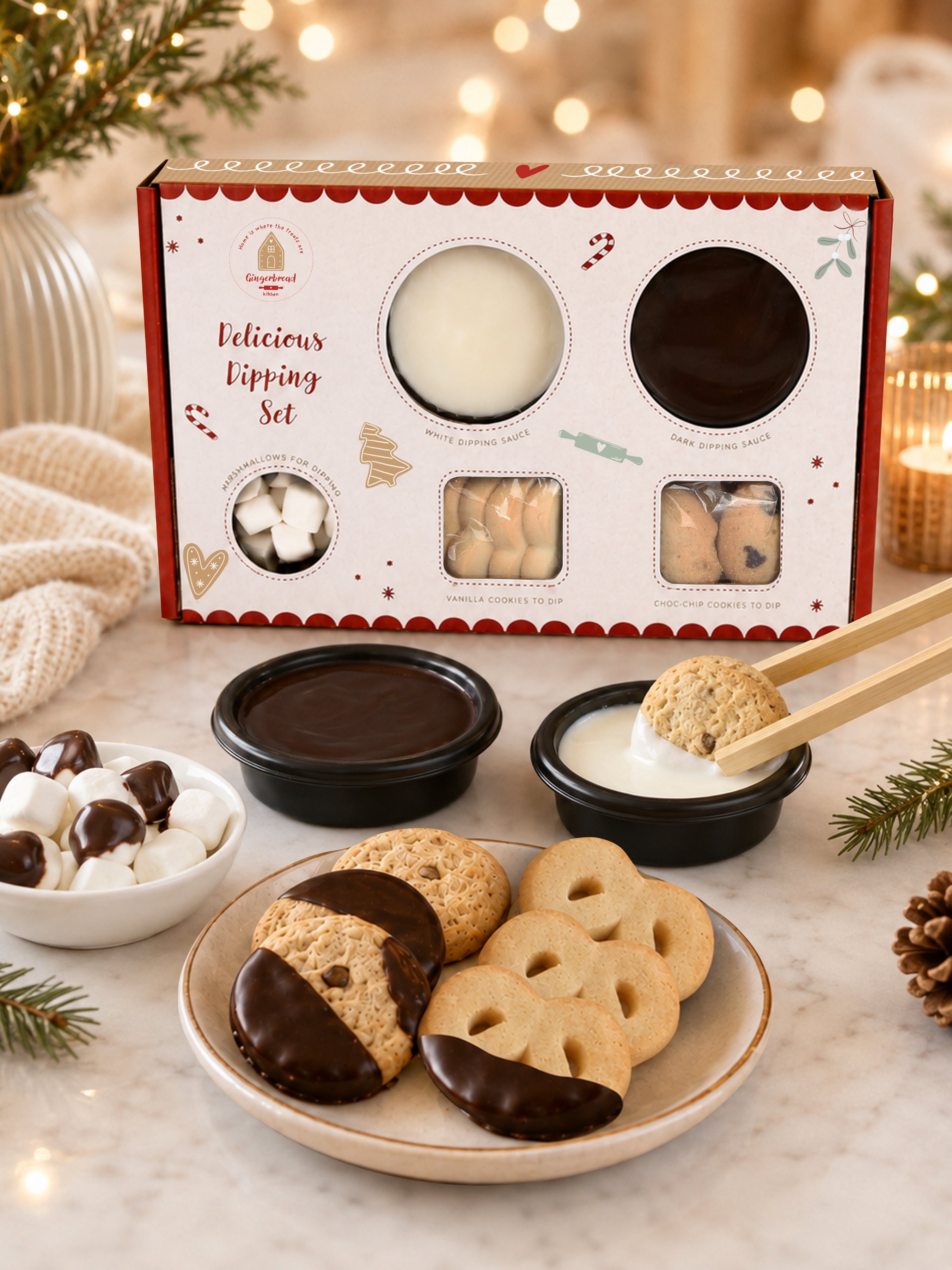 Gingerbread Kitchen' Chocolate Dipping Gift Set