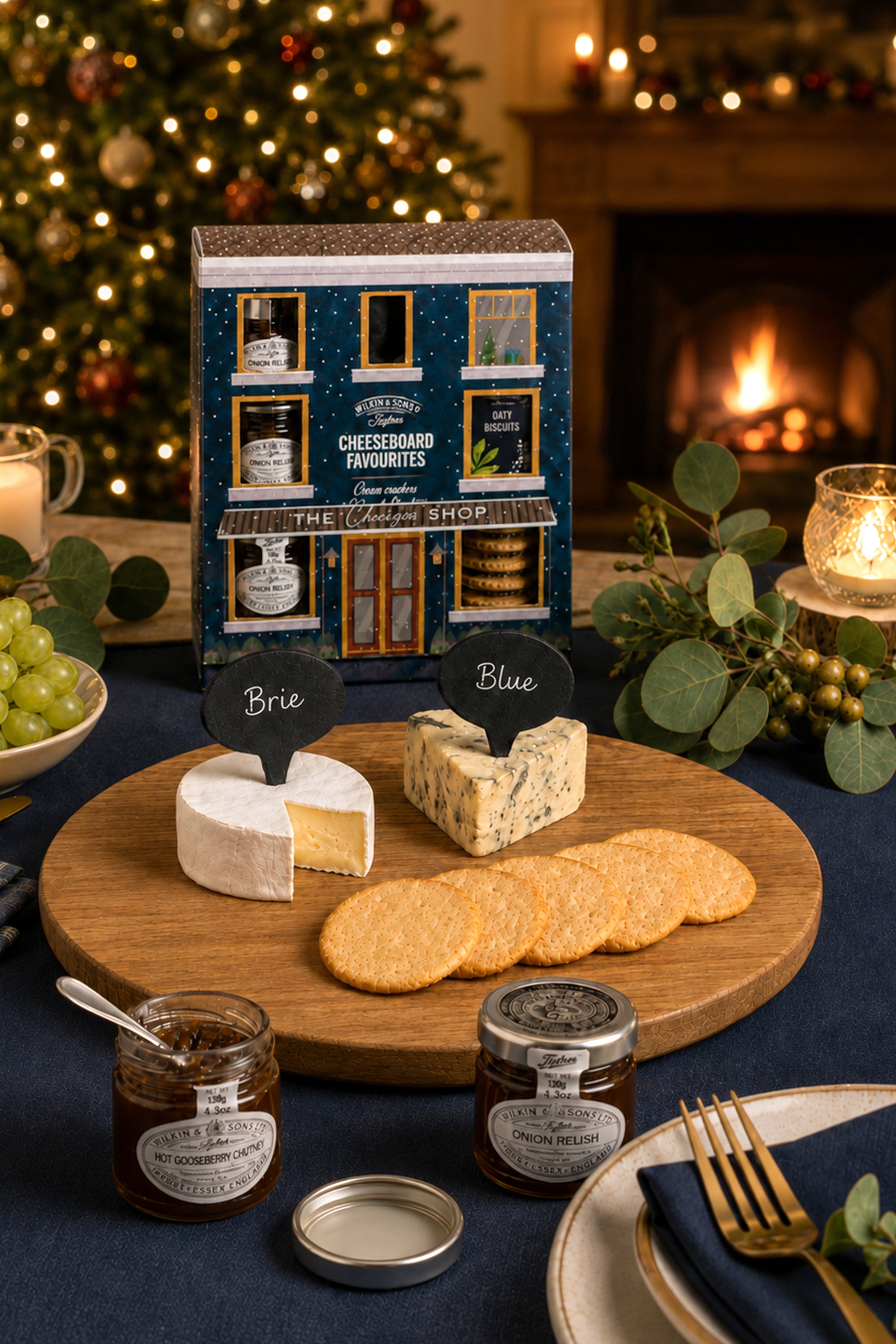 Cheeseboard Hamper Gift Set with Chutney and Biscuits