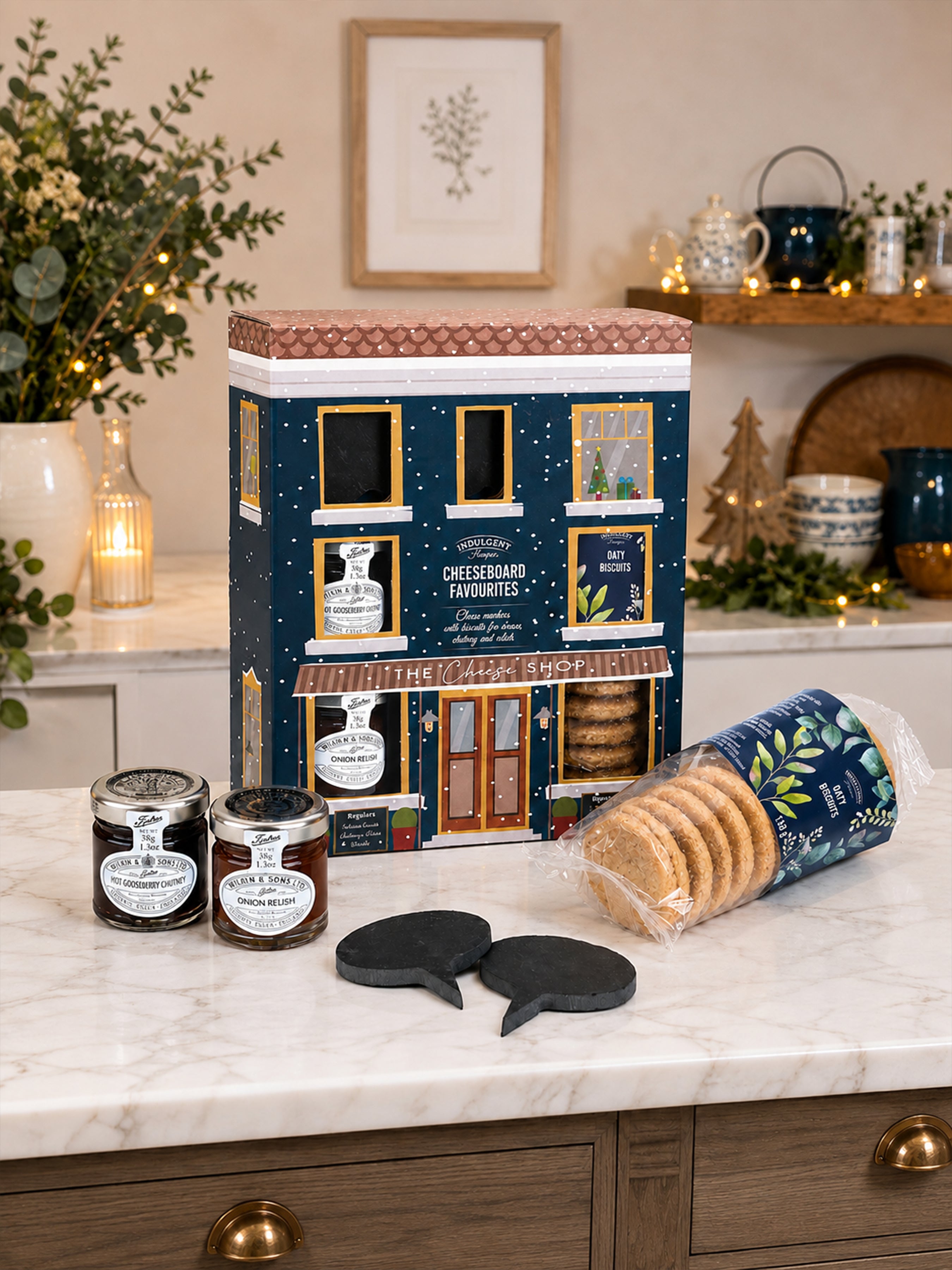 Cheeseboard Hamper Gift Set with Chutney and Biscuits