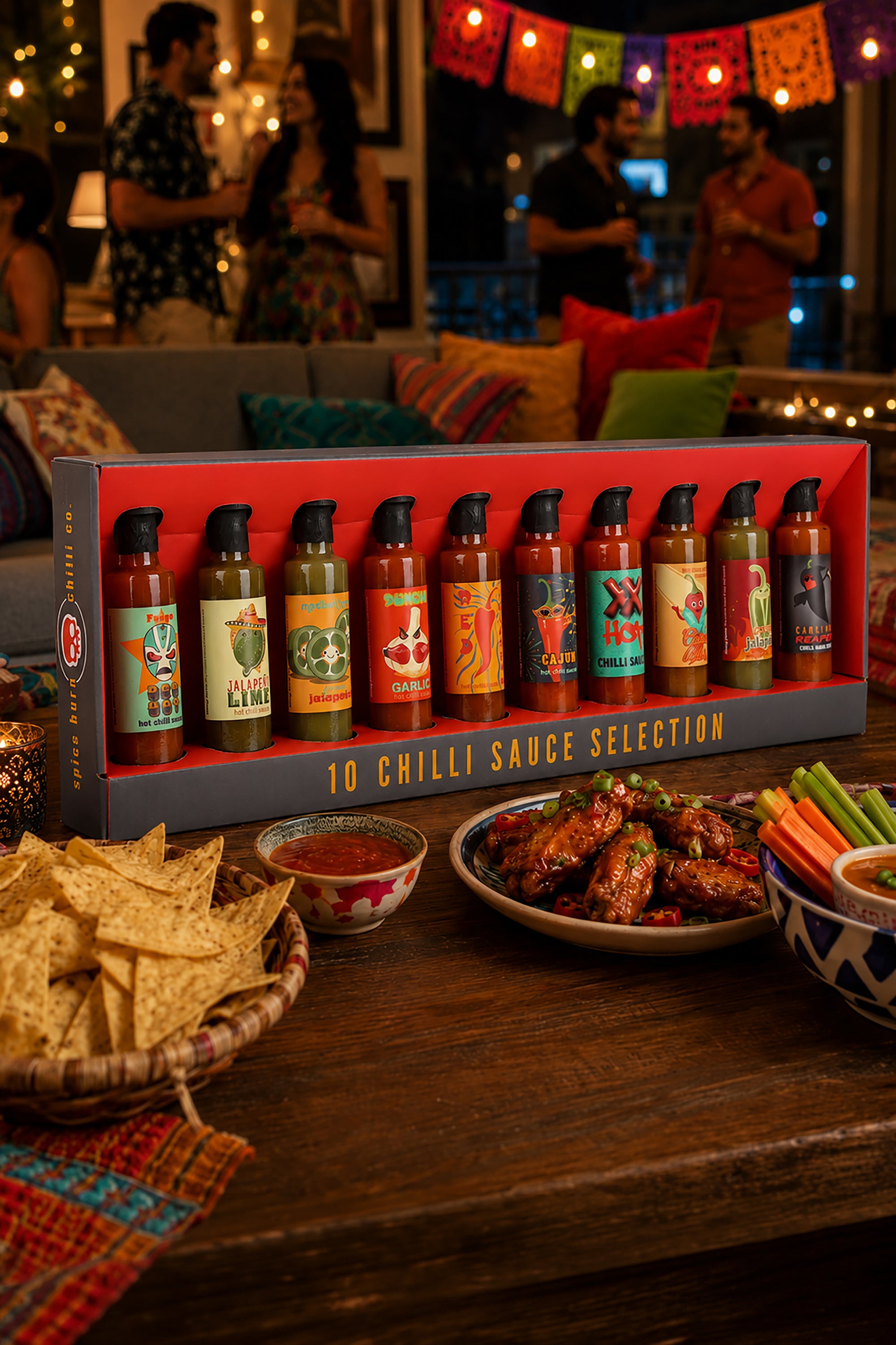 10 Hot Chilli Sauce Selection Tasting Gift Set