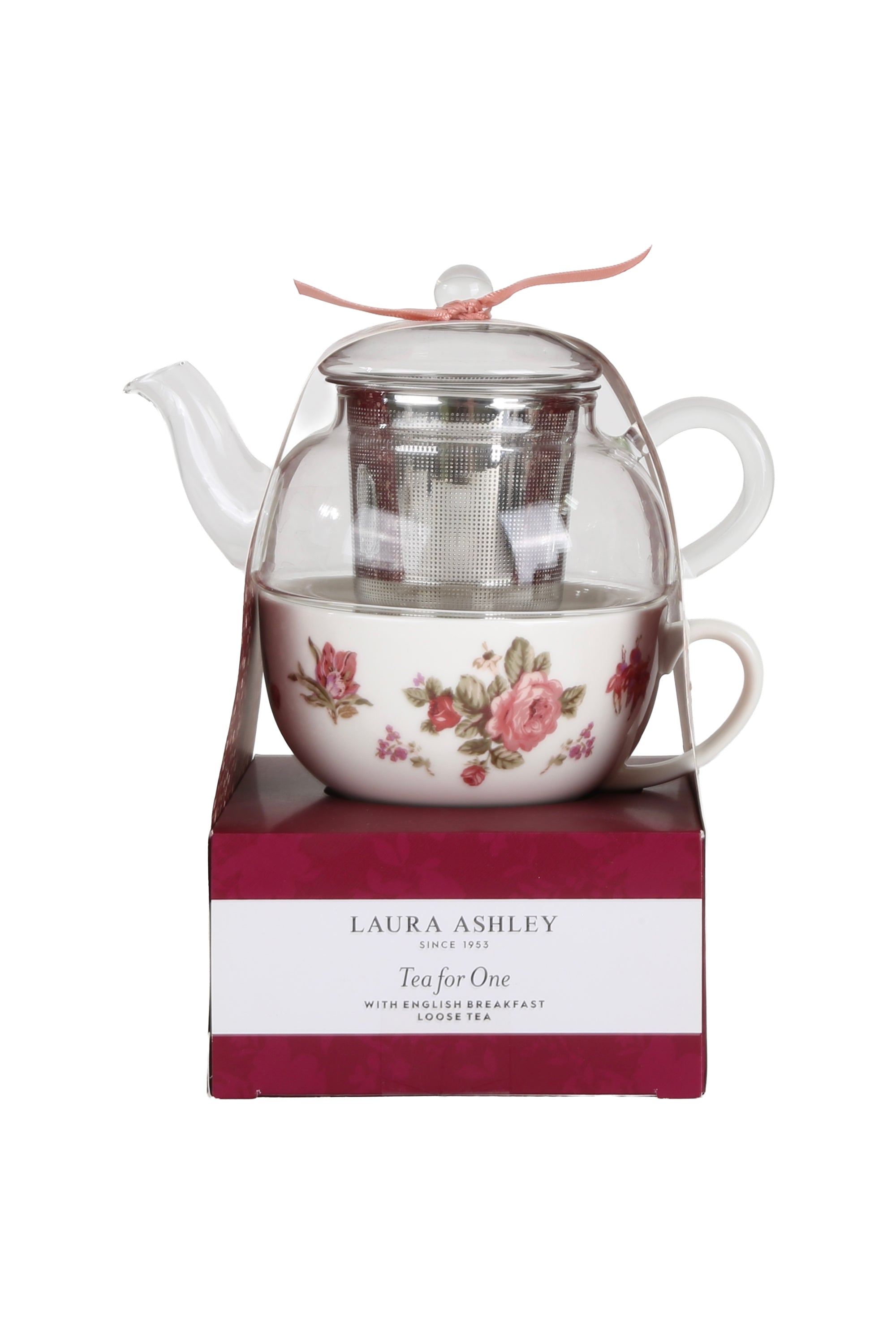 Laura Ashley Floral Tea for One Teapot and Cup Gift Set