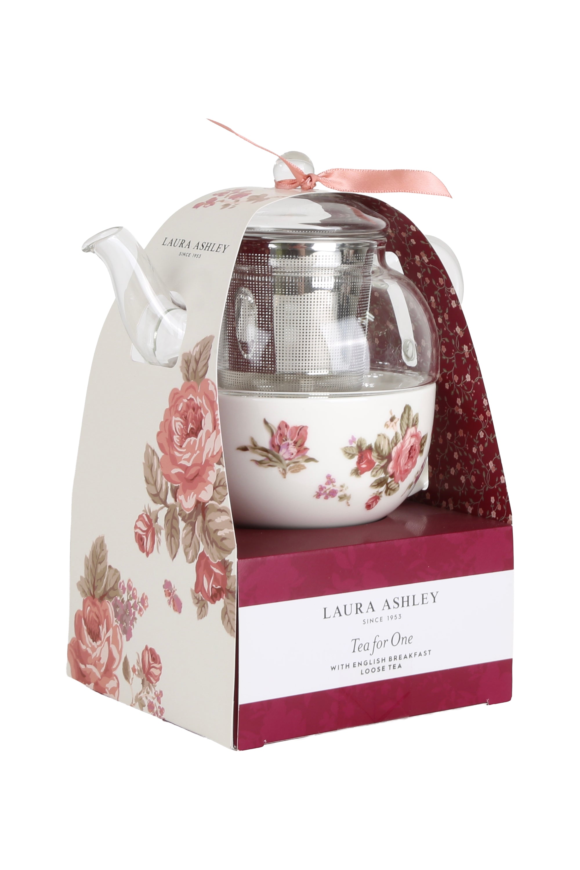 Laura Ashley Floral Tea for One Teapot and Cup Gift Set