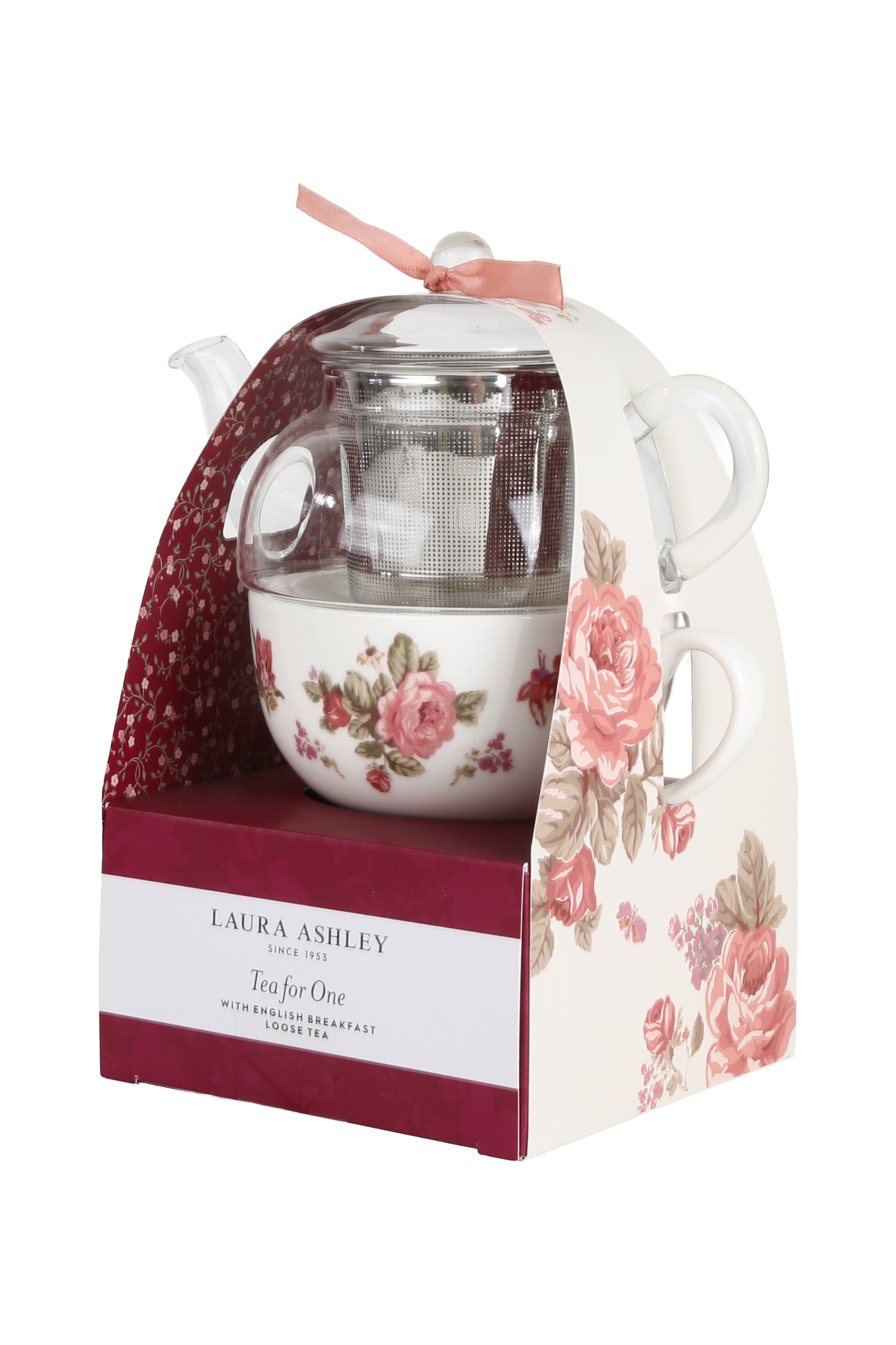 Laura Ashley Floral Tea for One Teapot and Cup Gift Set