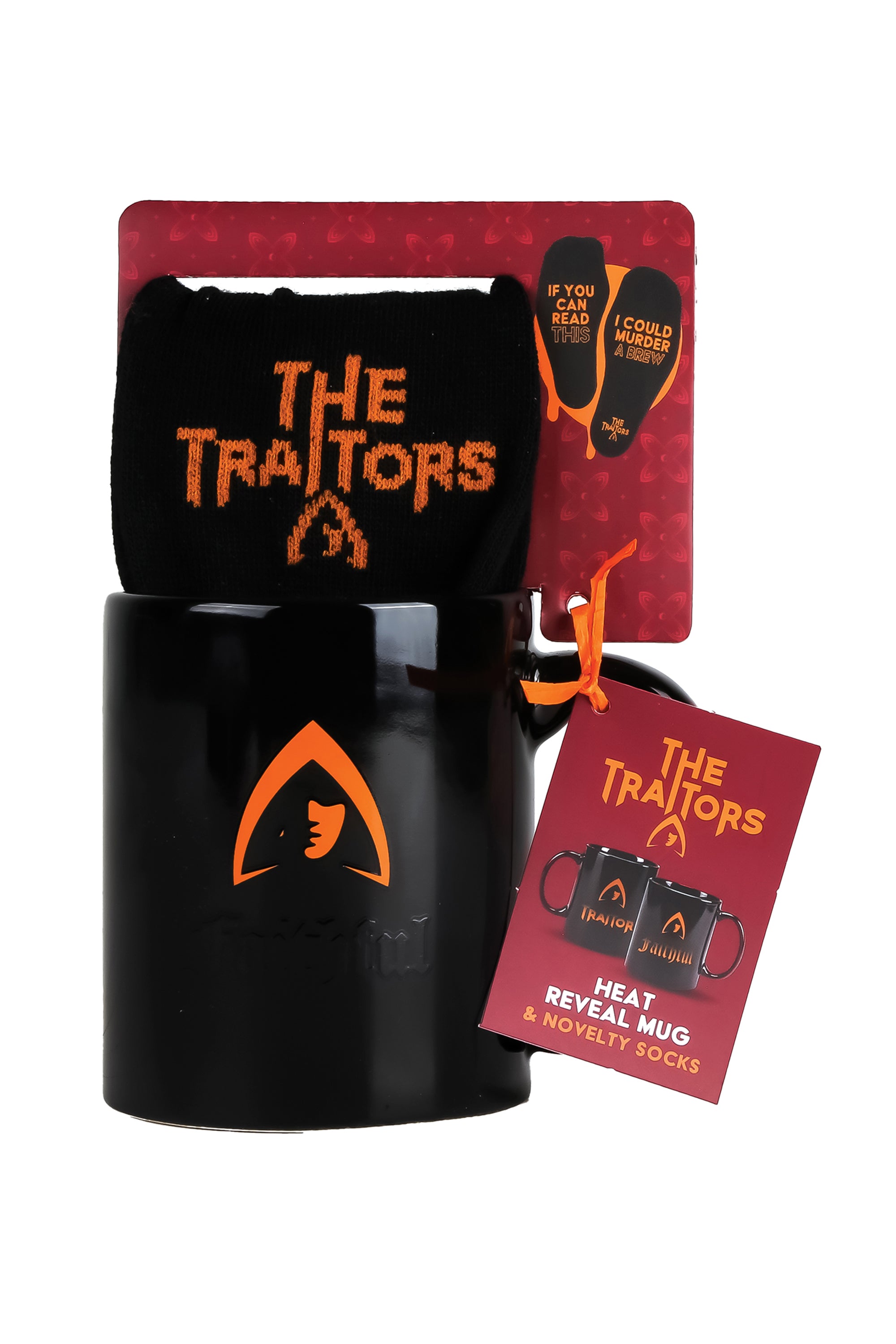 The Traitors Heat Reveal Mug and Socks Gift Set