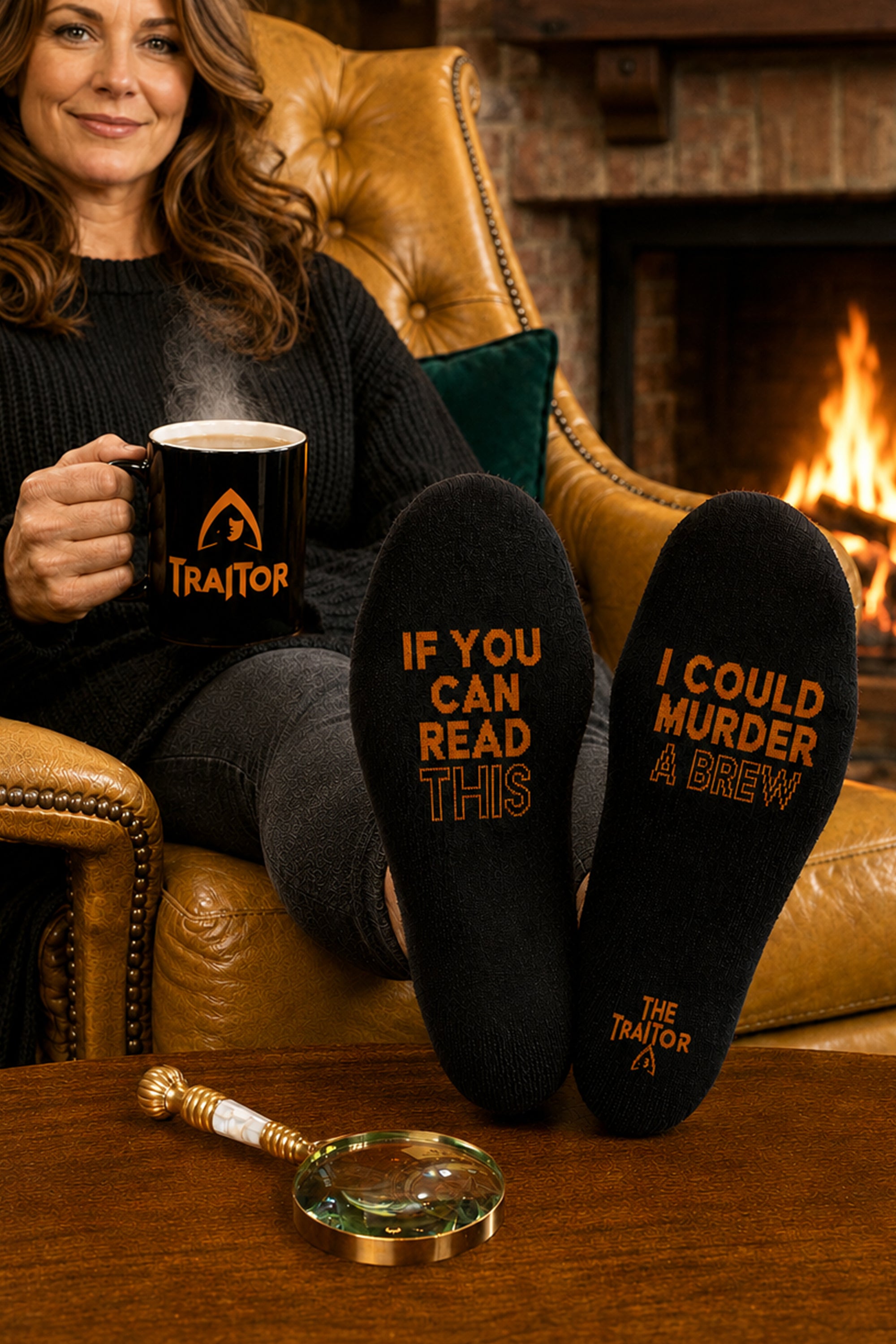 The Traitors Heat Reveal Mug and Socks Gift Set