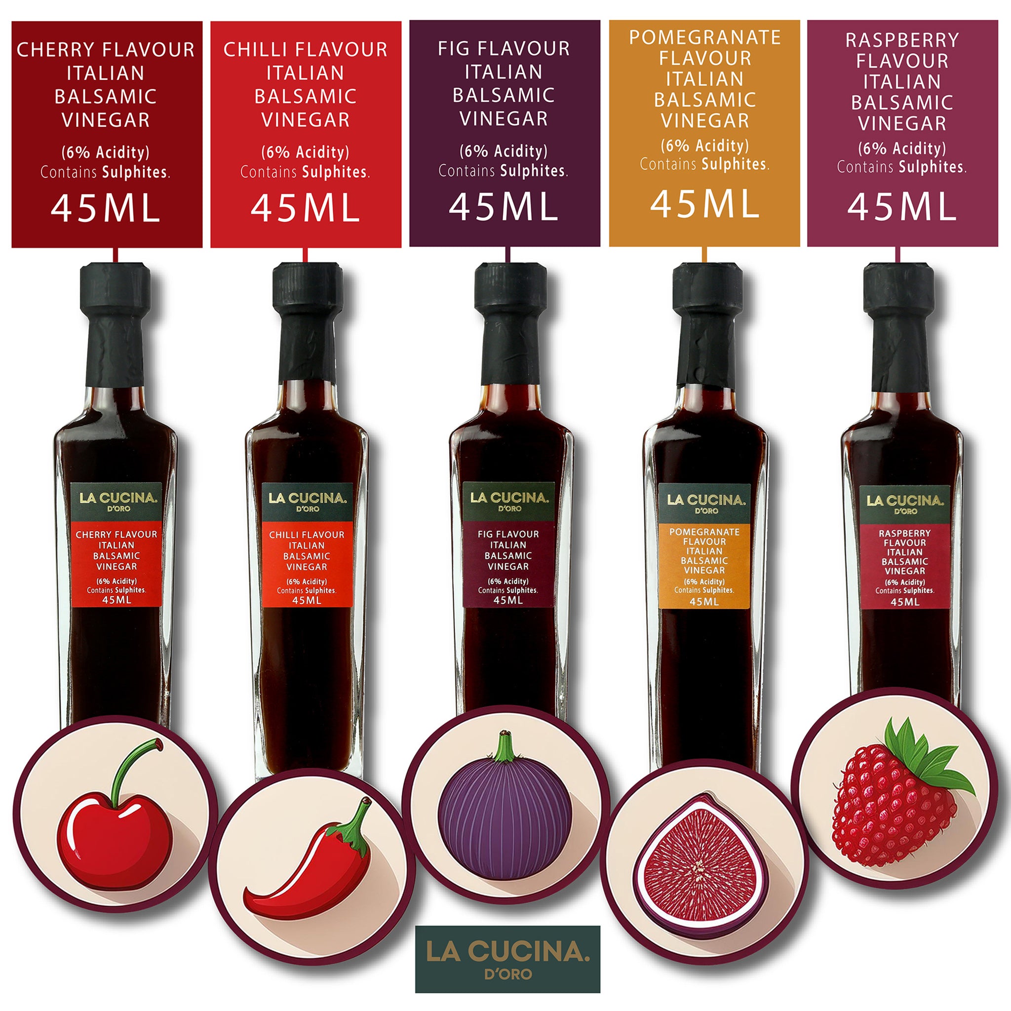 Flavoured Italian Balsamic Vinegar Gift Set