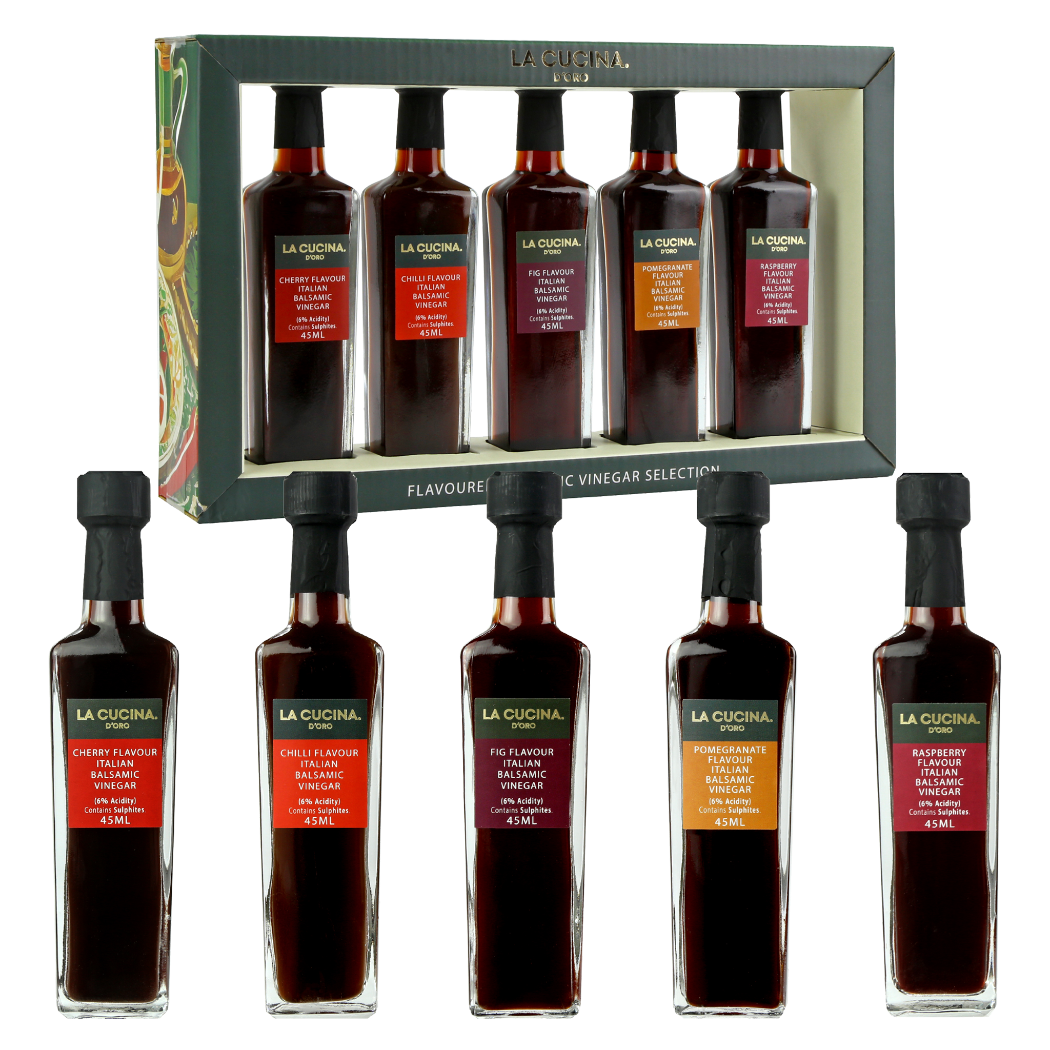 Flavoured Italian Balsamic Vinegar Gift Set