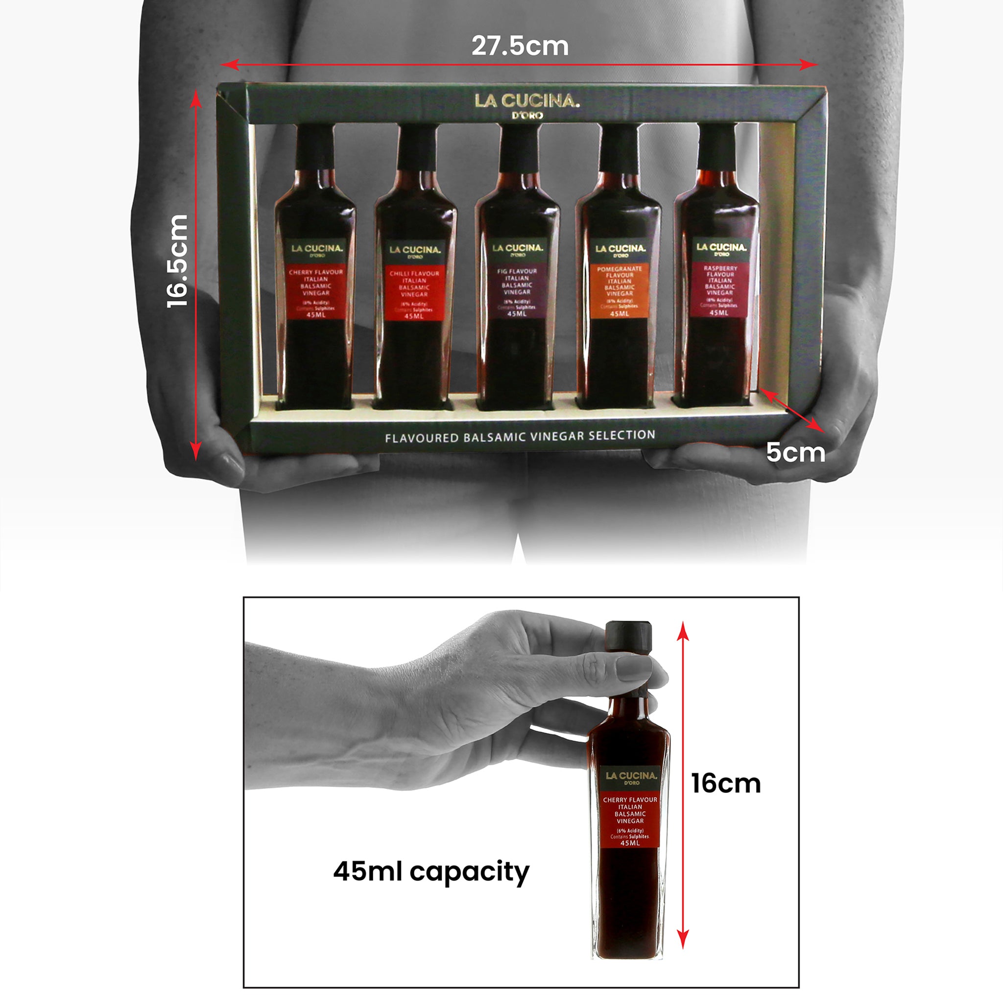 Flavoured Italian Balsamic Vinegar Gift Set