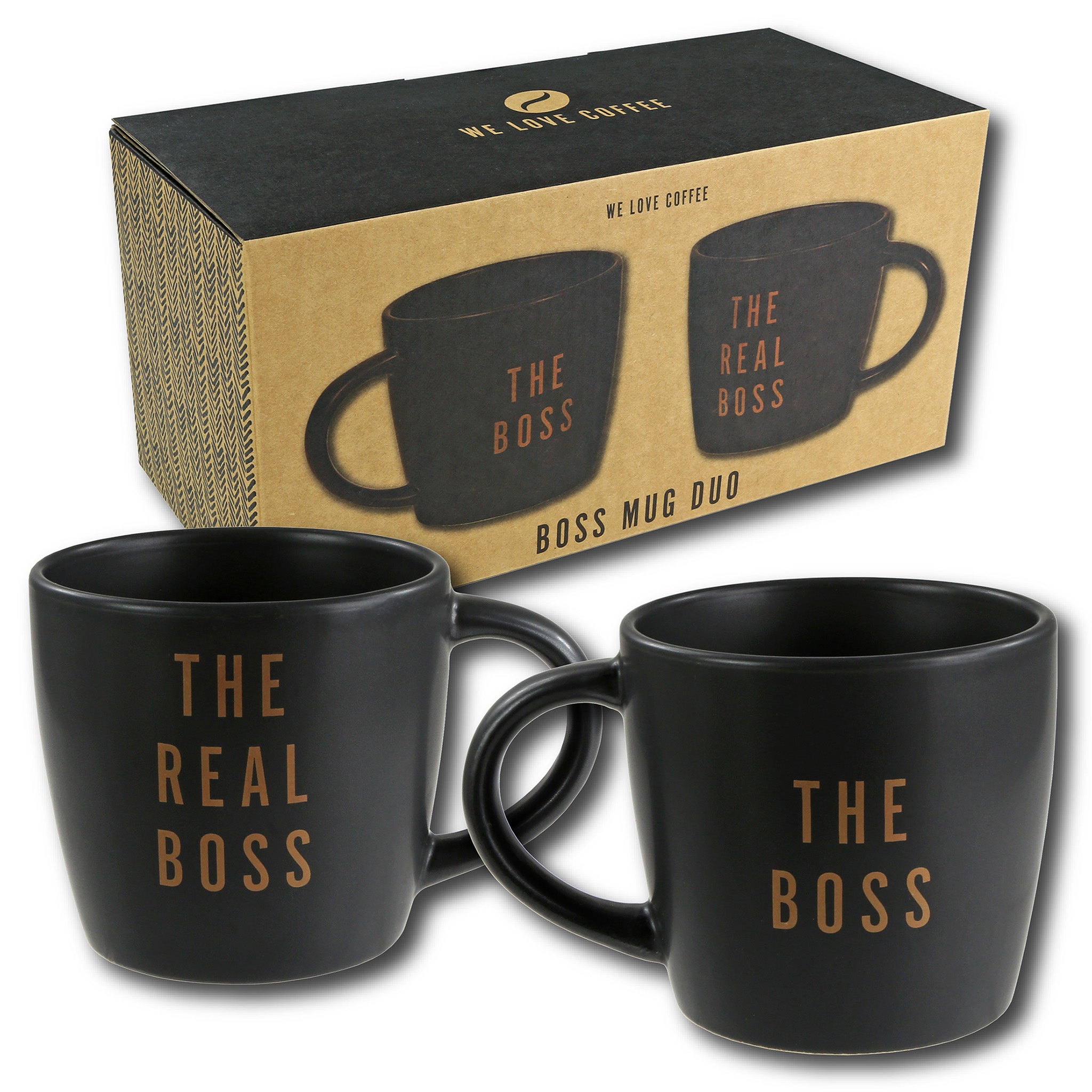 The Boss and The Real Boss Mug Duo Gift Set