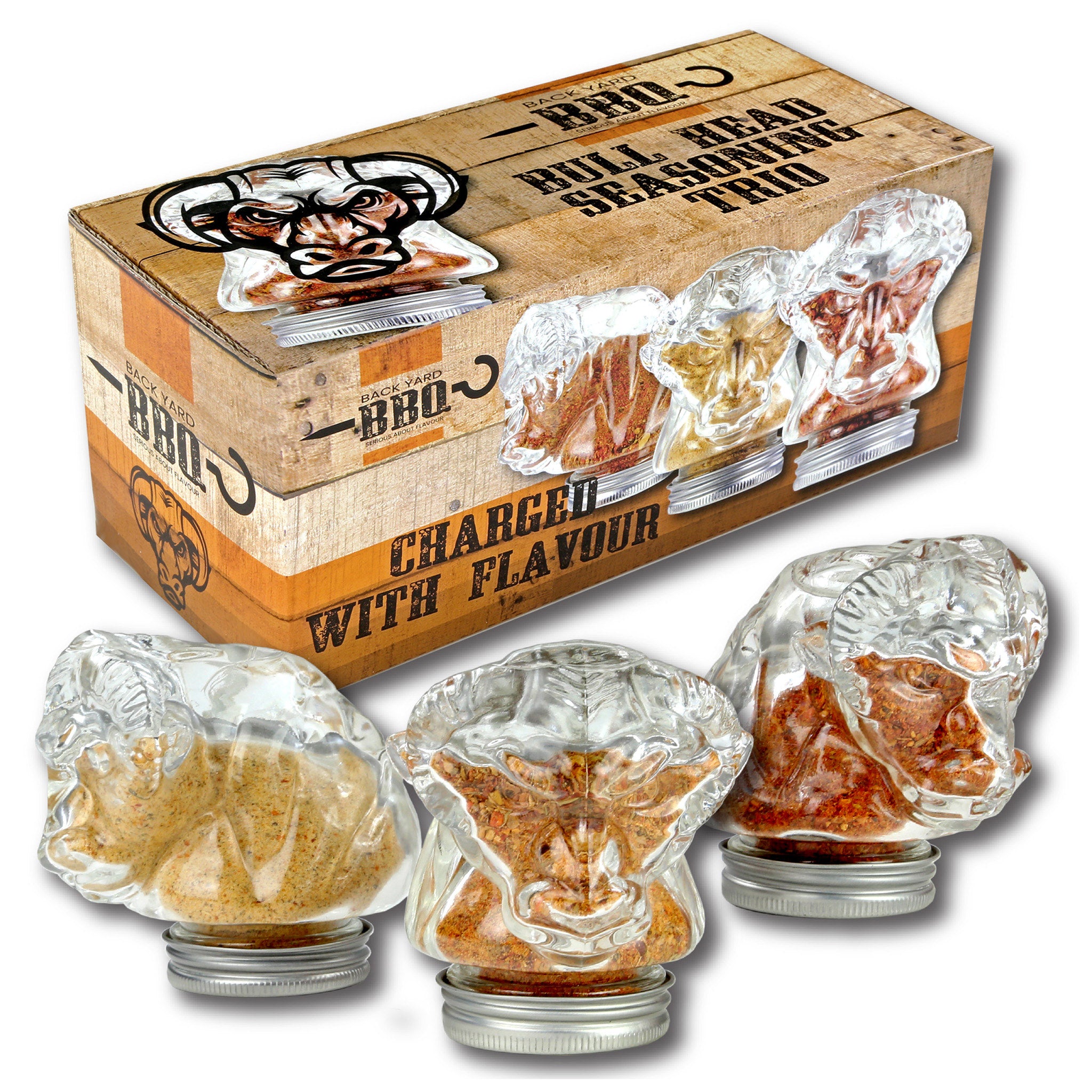 Bull's Head Barbecue Steak Rub Trio Gift Set
