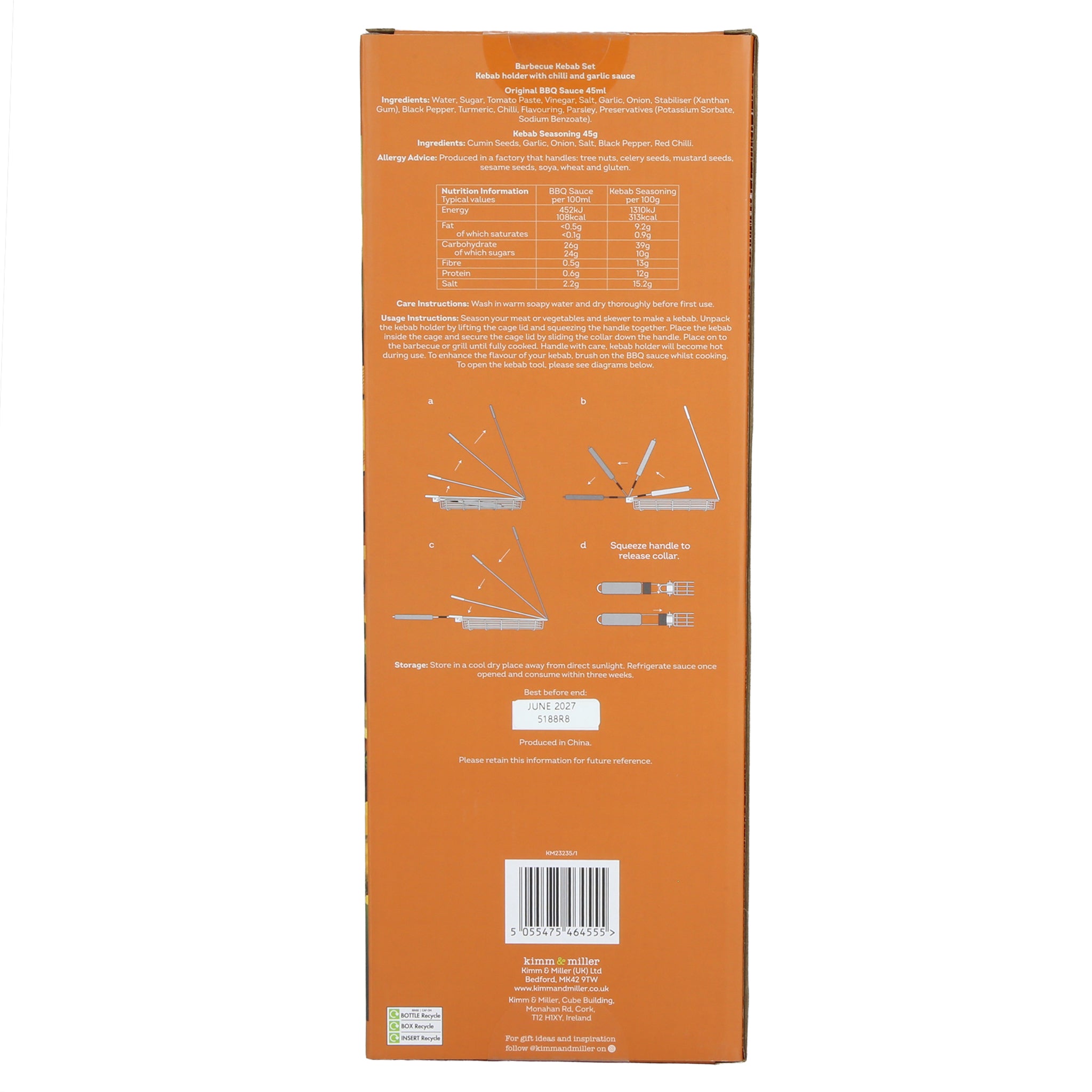 Barbecue Cage with Sauce & Seasoning