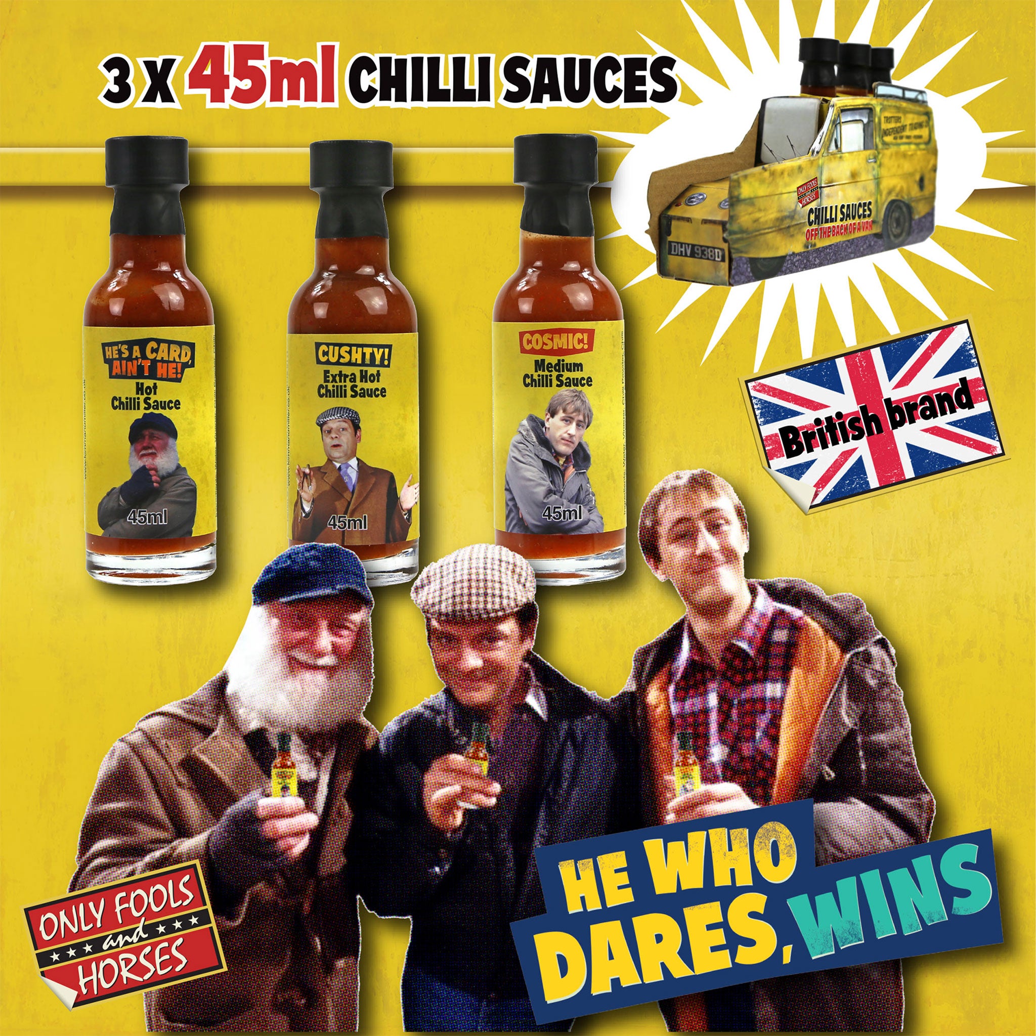 Only Fools and Horses Hot Sauce Trio Gift Set