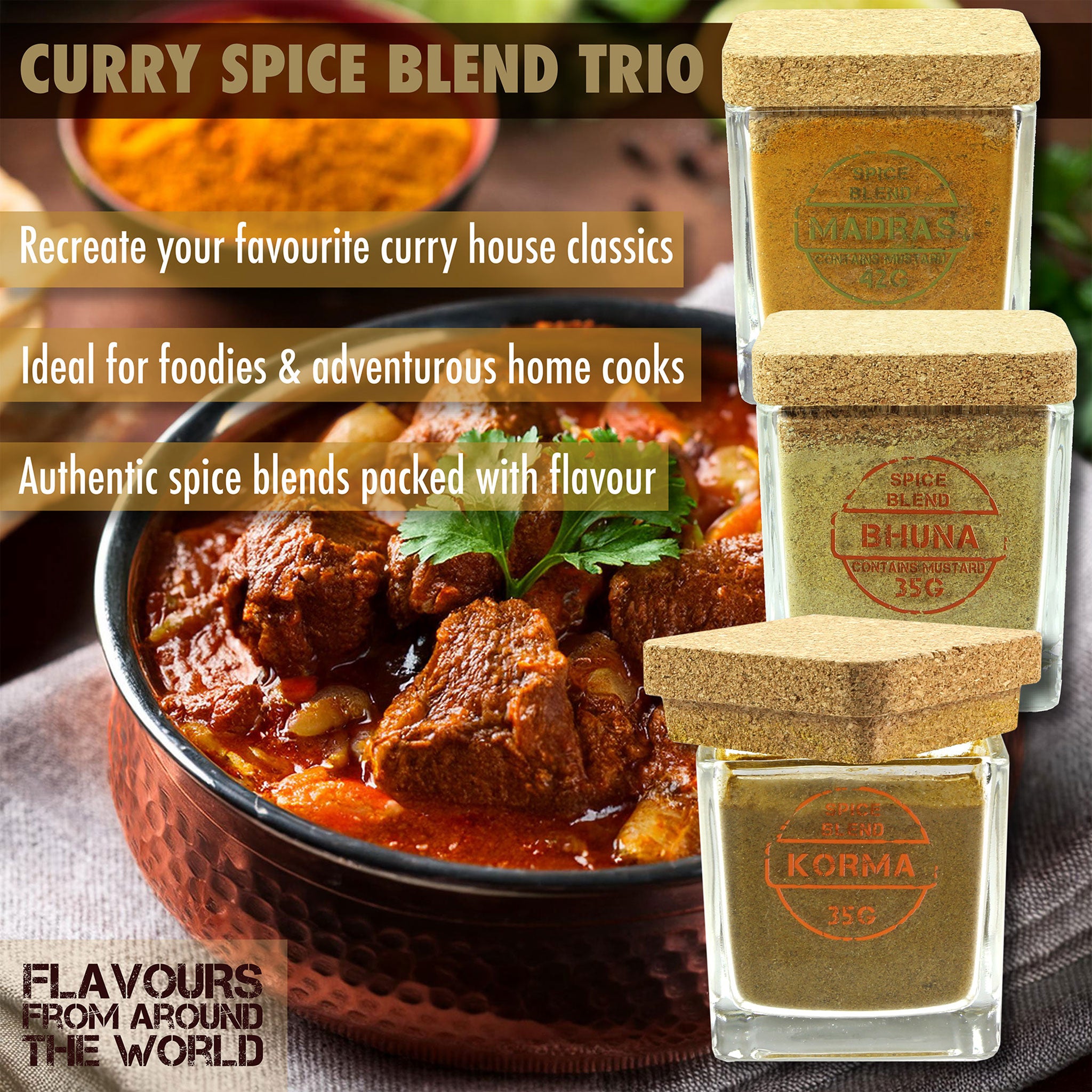 Curry Spice Trio Gift Set