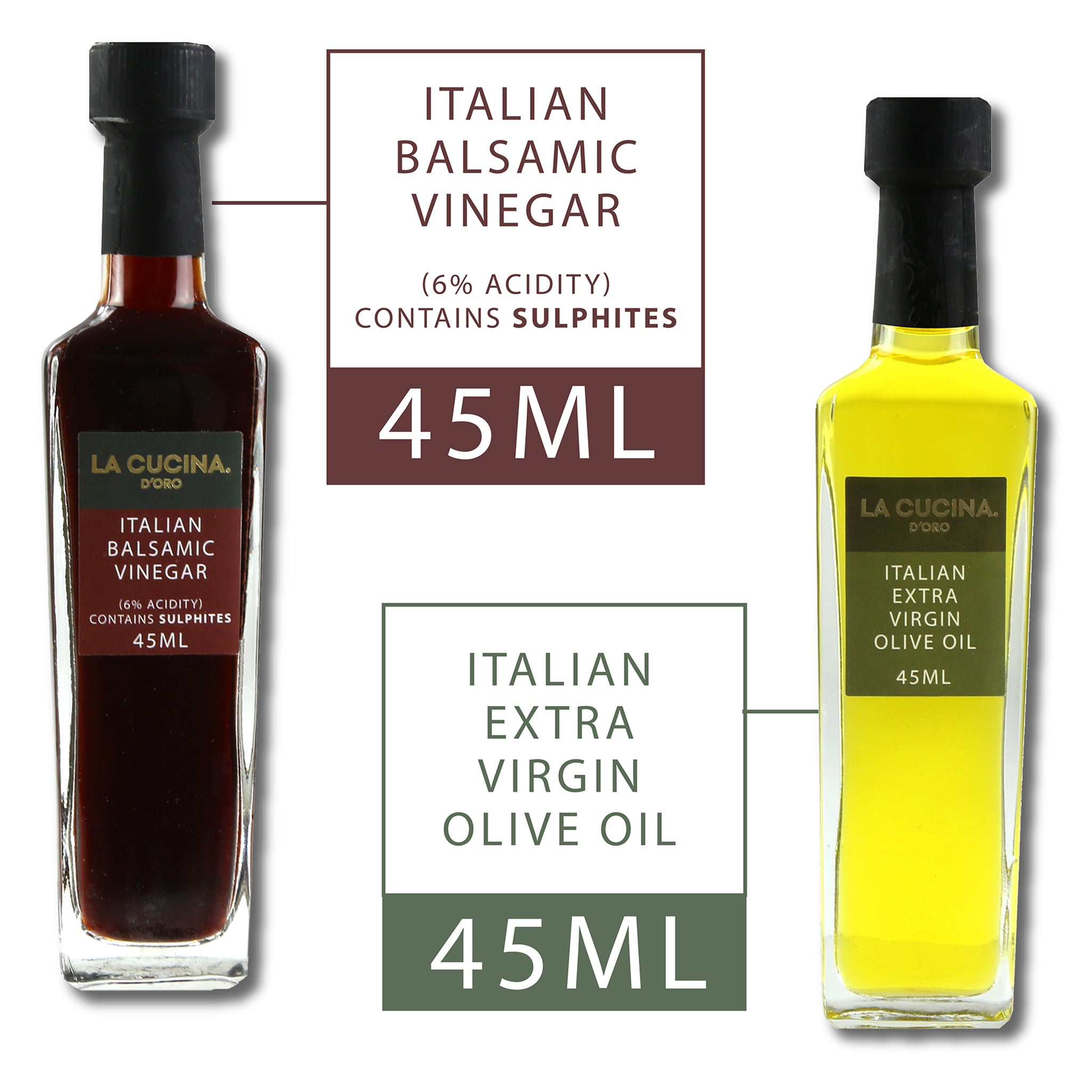 Oil and Balsamic Vinegar Dipping Dish Gift Set