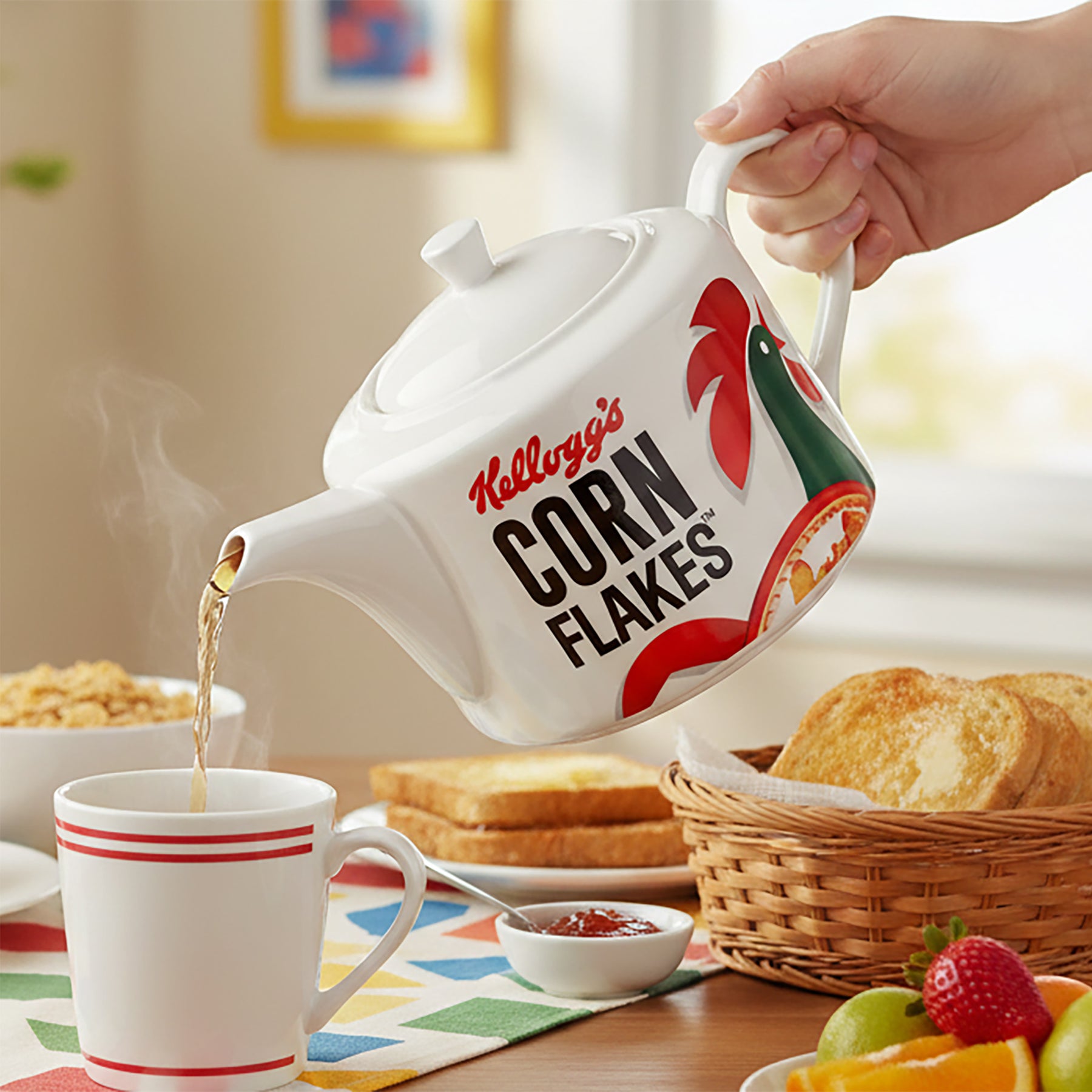 Kellogg's Vintage Style Porcelain Teapot Gift