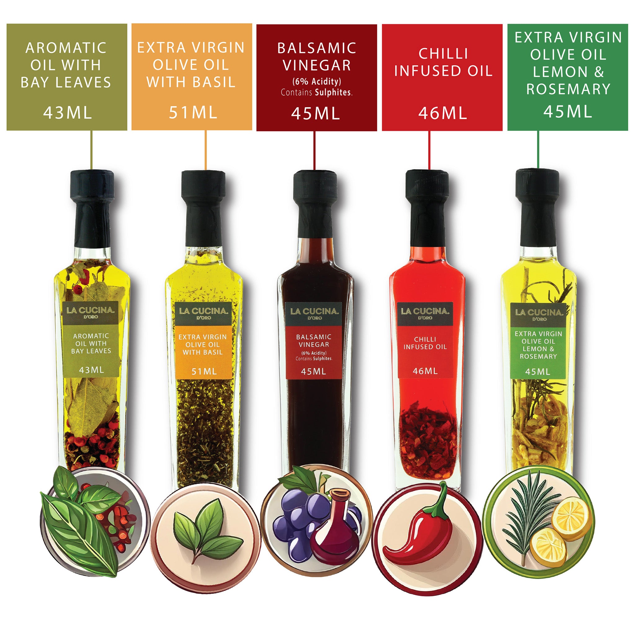 Flavoured Oil and Balsamic Vinegar Gift Set