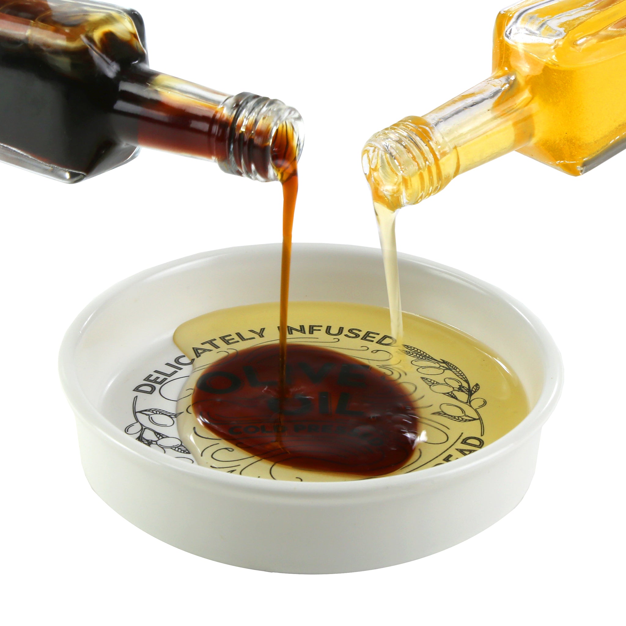 Oil and Balsamic Vinegar Dipping Dish Gift Set