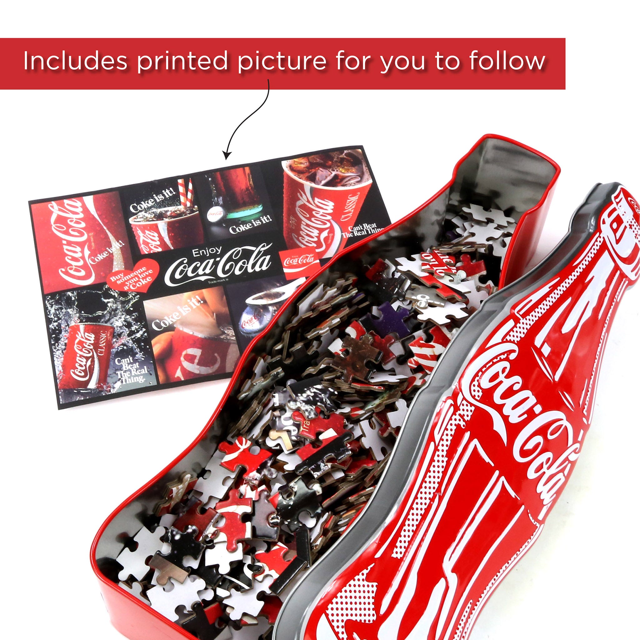 Coca-Cola 500 Piece Jigsaw Puzzle Gift Set