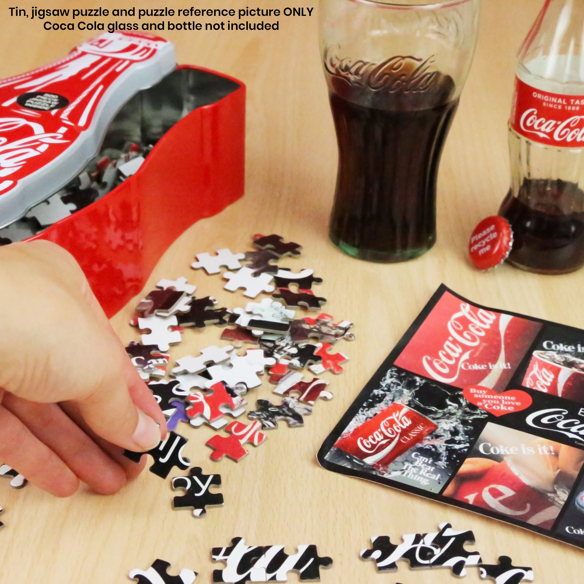 Coca-Cola 500 Piece Jigsaw Puzzle Gift Set