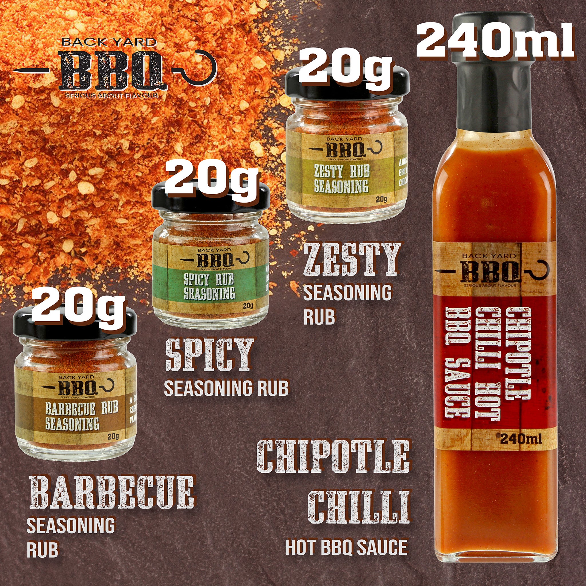 BBQ Rubs & BBQ Sauce Gift Set