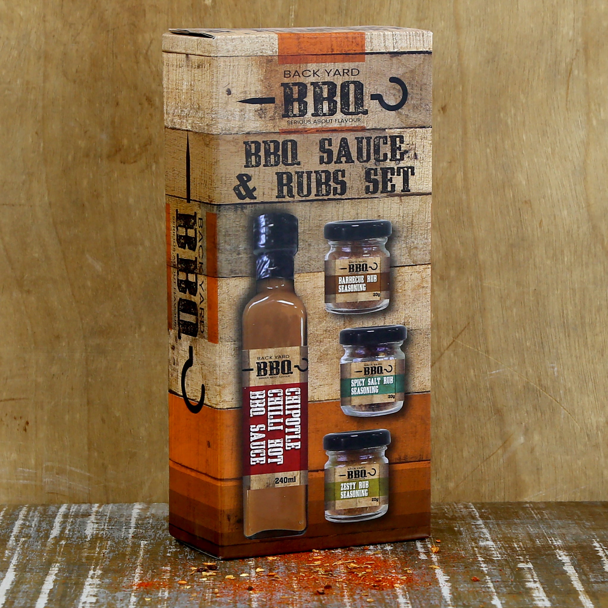 Hey Grill Hey BBQ Gift Set - Beef Rub, Sweet Rub & Everything Sauce Trio For Grilling