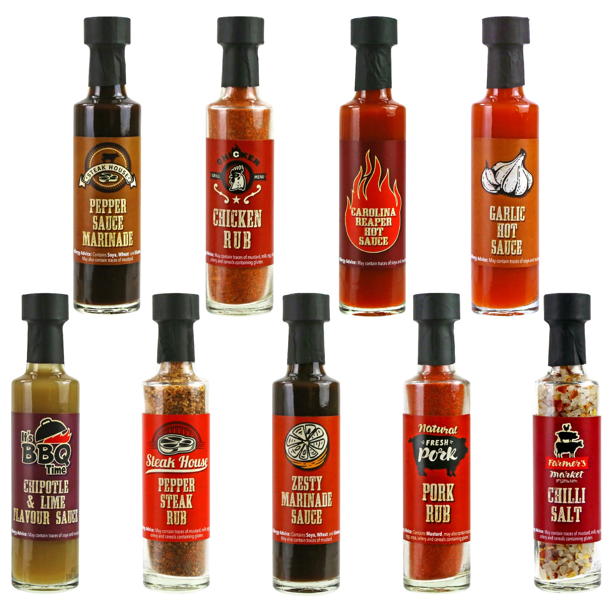 Steak Sauce and BBQ Seasoning Selection Gift Set