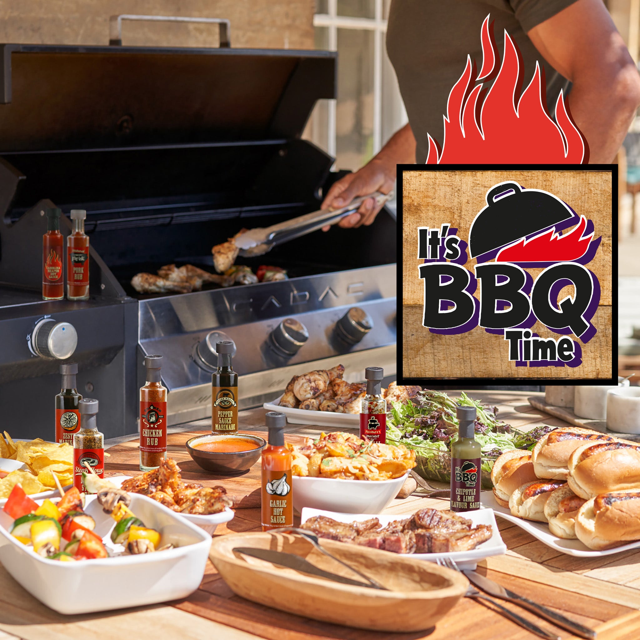 Steak Sauce and BBQ Seasoning Selection Gift Set