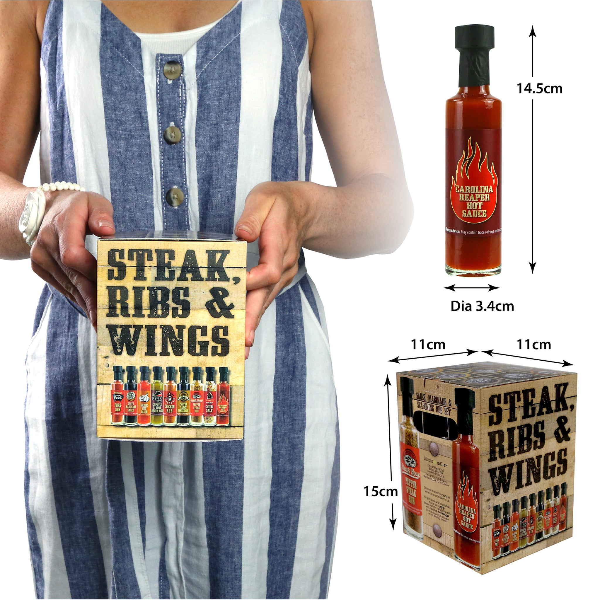 Steak Sauce and BBQ Seasoning Selection Gift Set