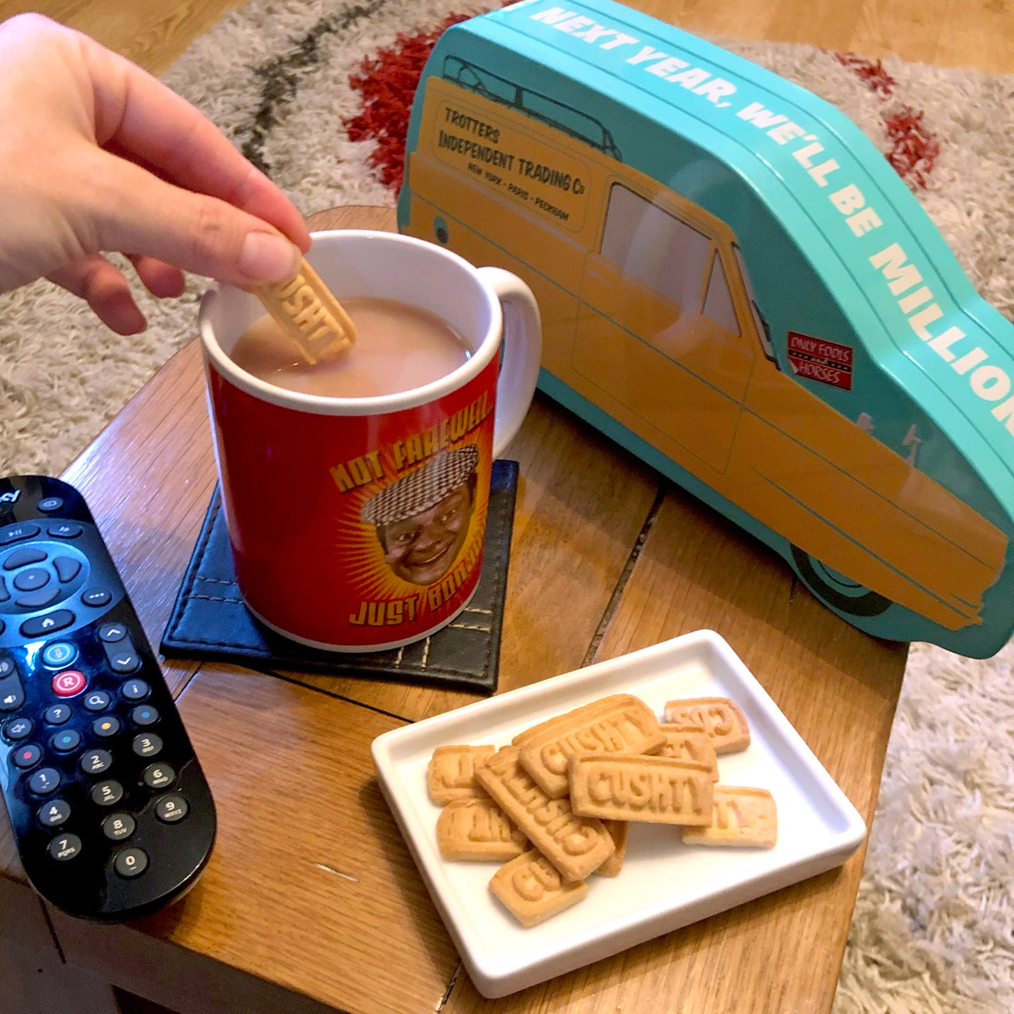 Only Fools and Horses Biscuit Tin Gift with Vanilla 'Cushty' Biscuits