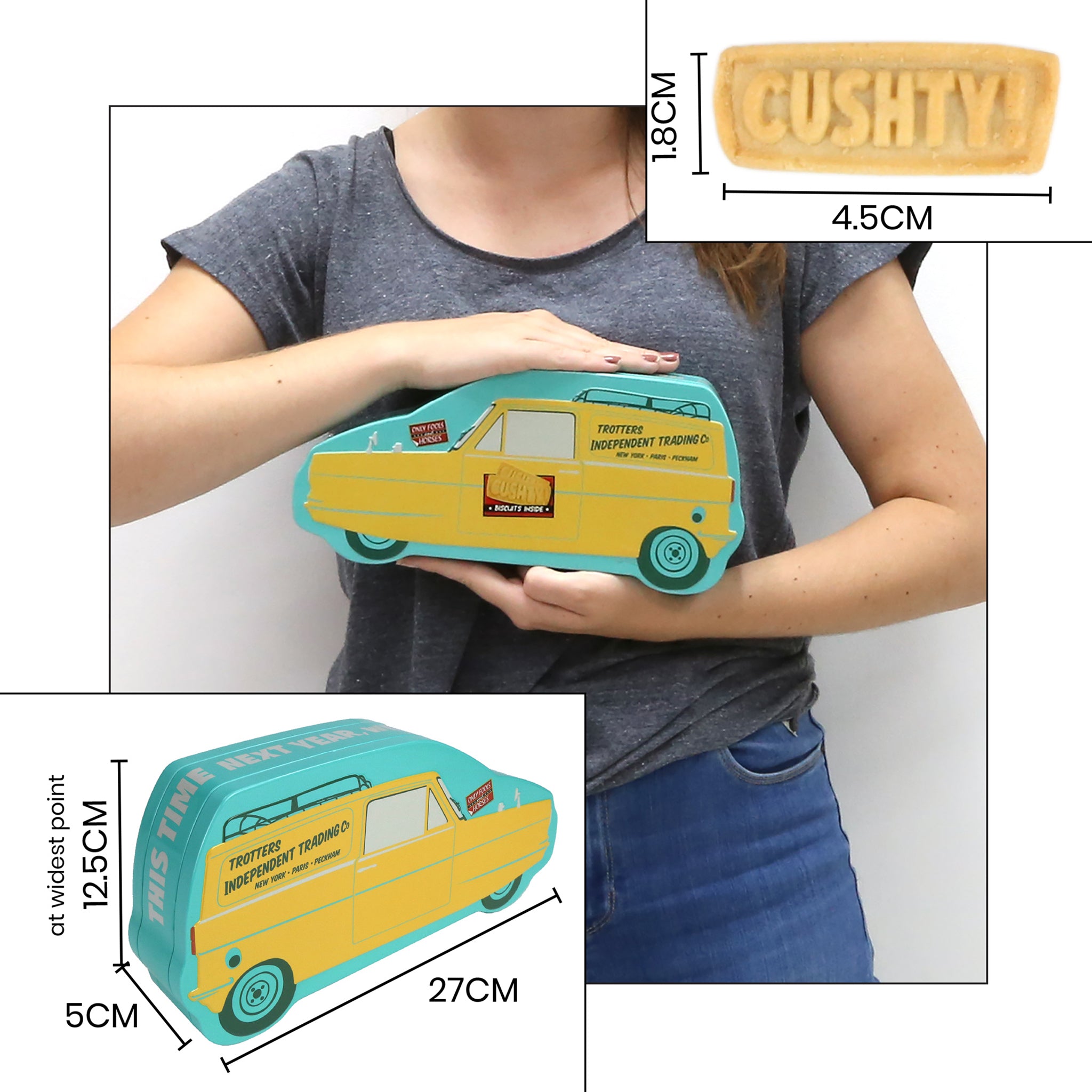 Only Fools and Horses Biscuit Tin Gift with Vanilla 'Cushty' Biscuits